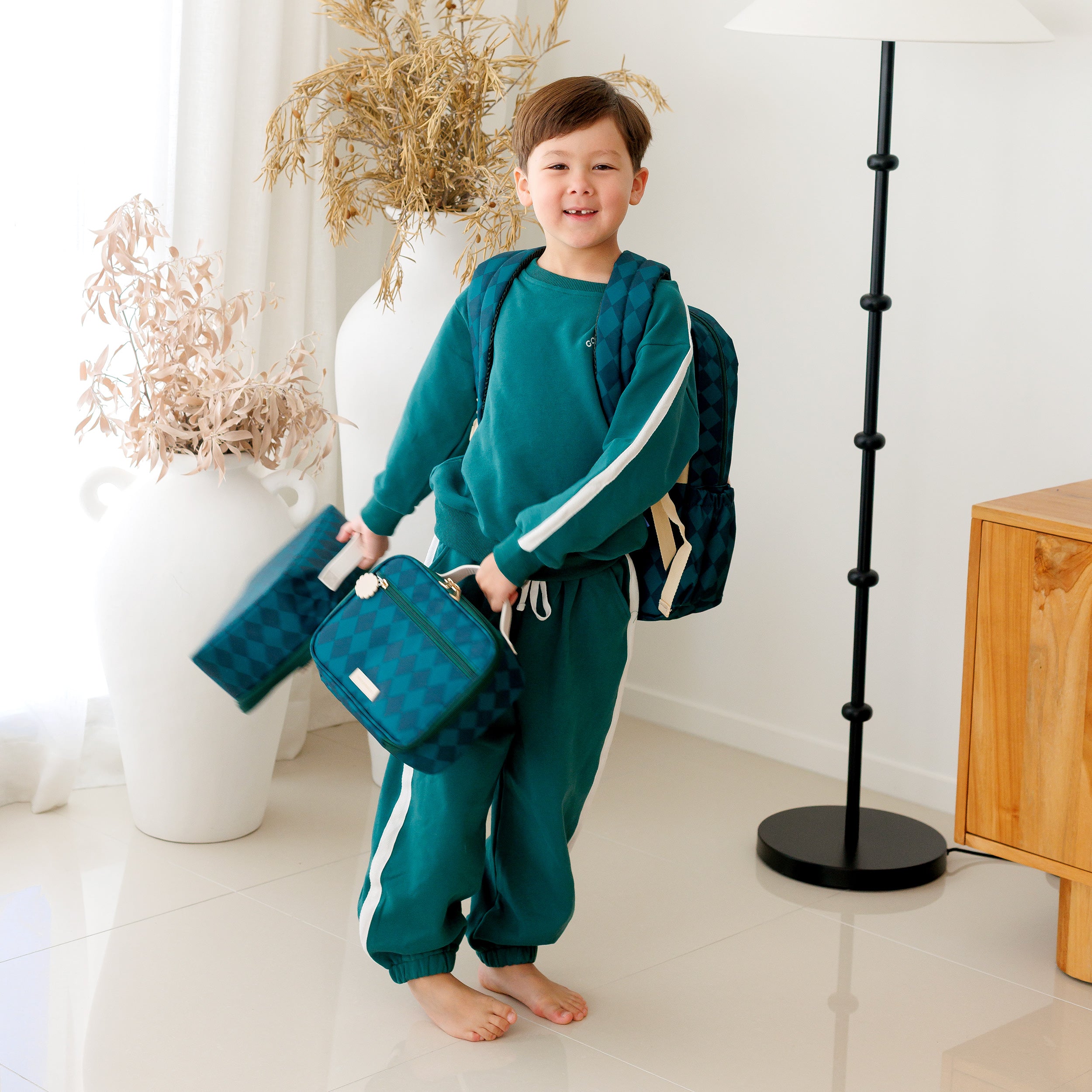 Forest Diamonds Large Lunch Bag