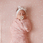 Forest Friends Peony Muslin Wrap Swaddle