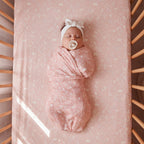 Forest Friends Peony Muslin Wrap Swaddle