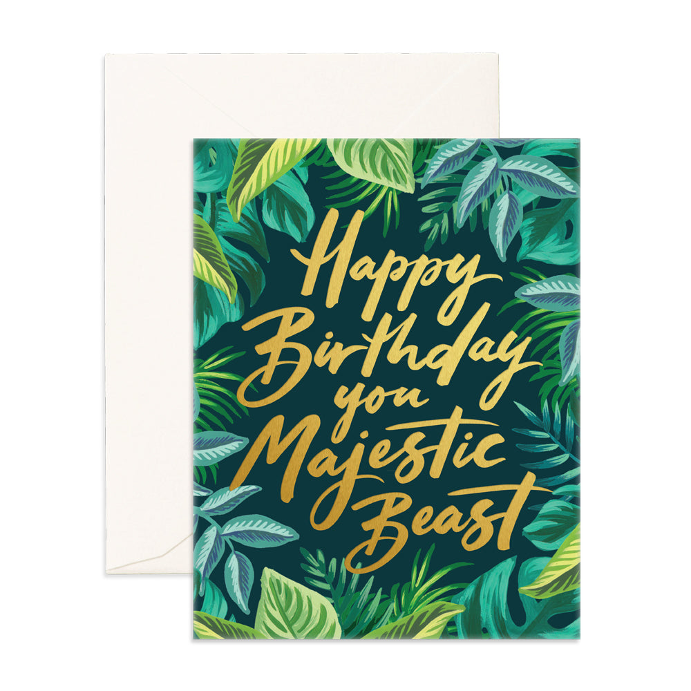 Majestic Beast Greeting Card - LAST CHANCE
