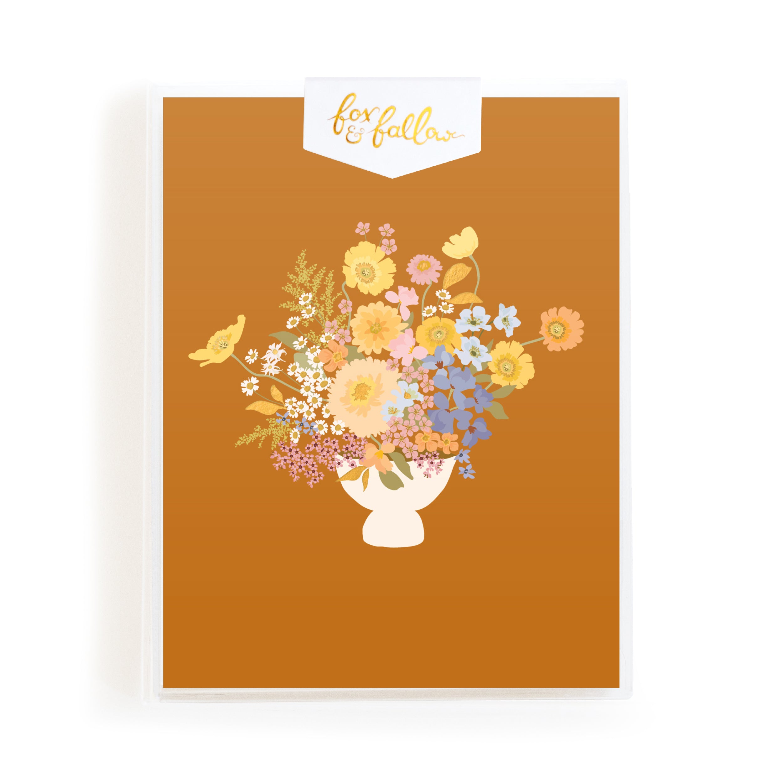 Spring Bouquet Rust Greeting Card Boxed Set