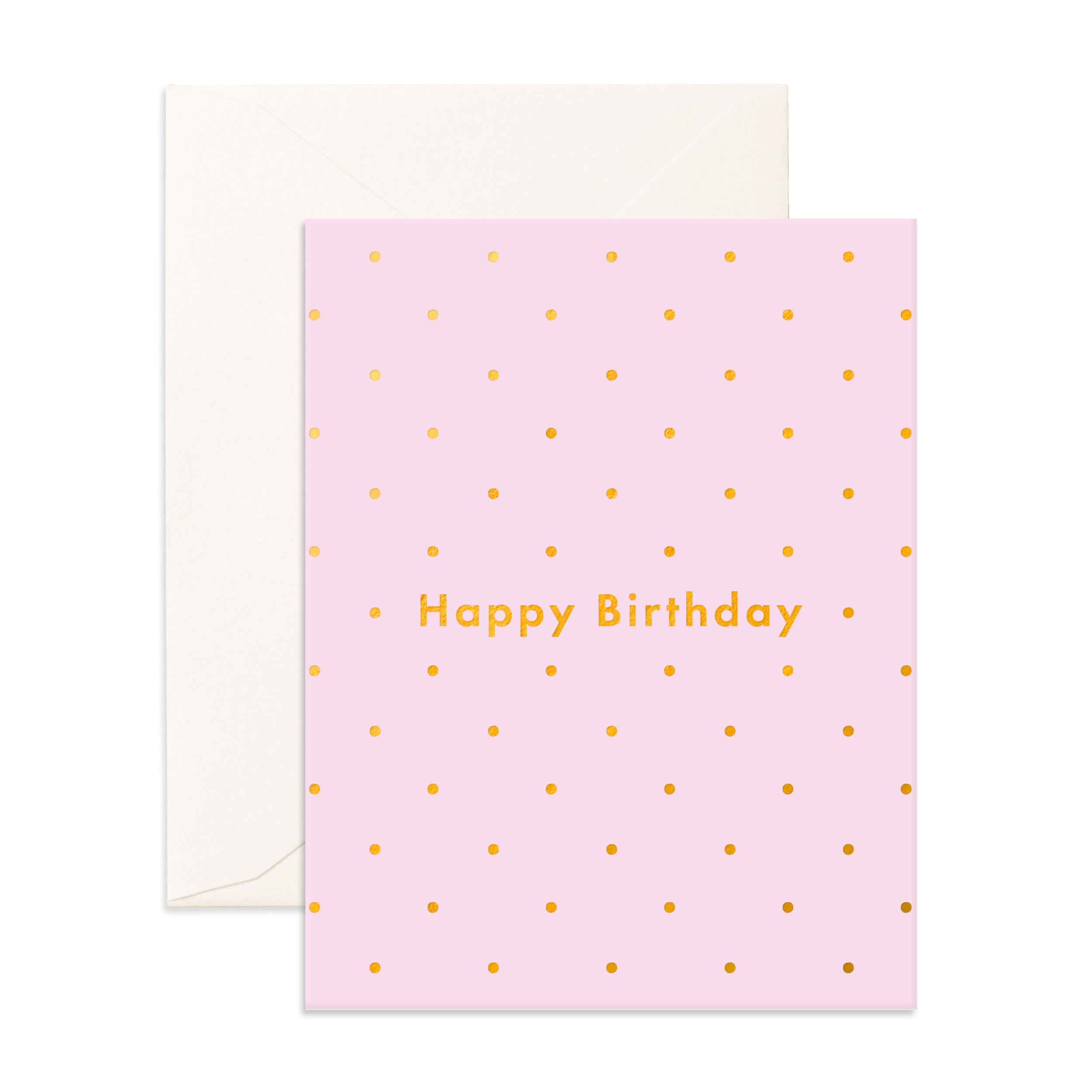 Birthday Lilac Dots Greeting Card