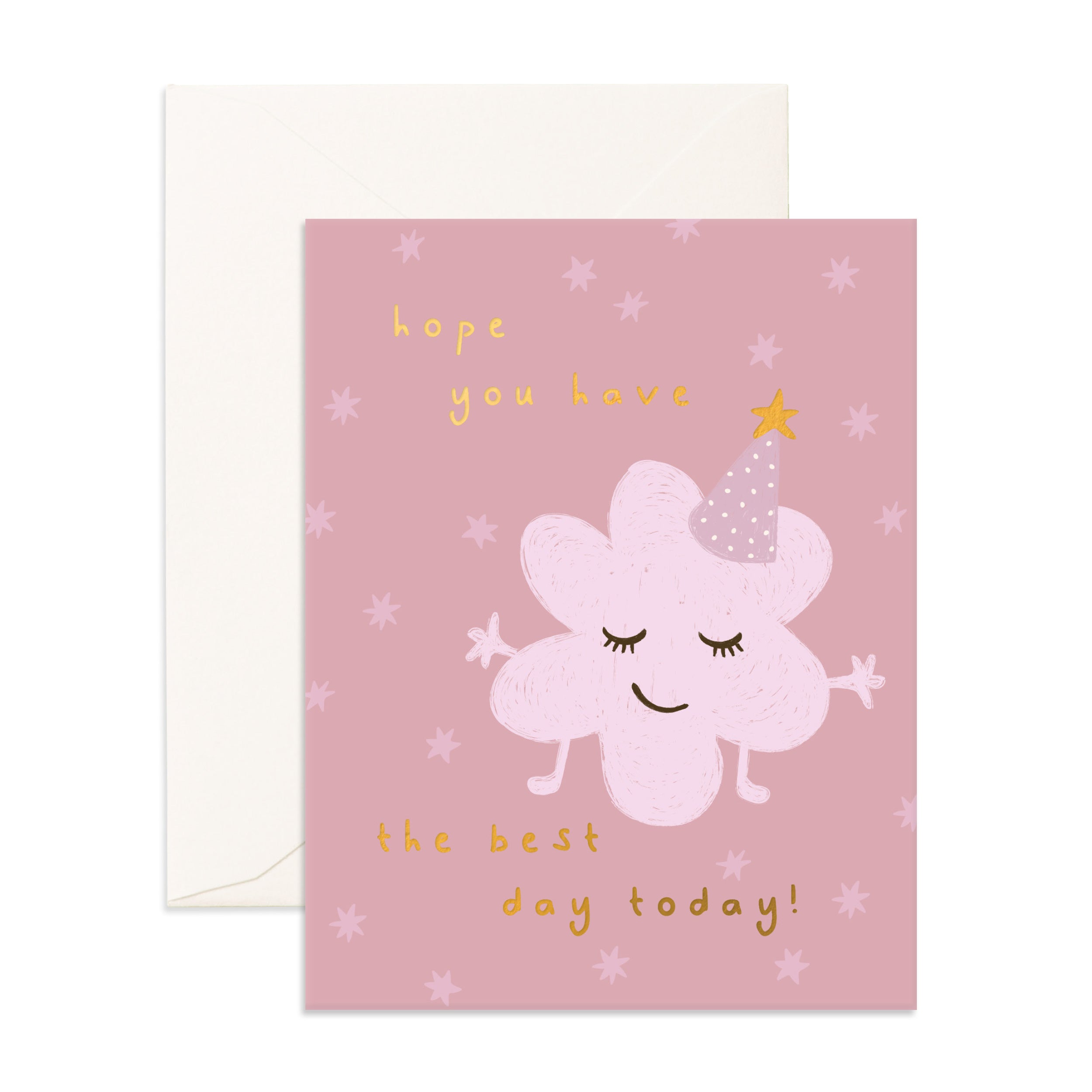 Best Day Little Monster Pink Greeting Card