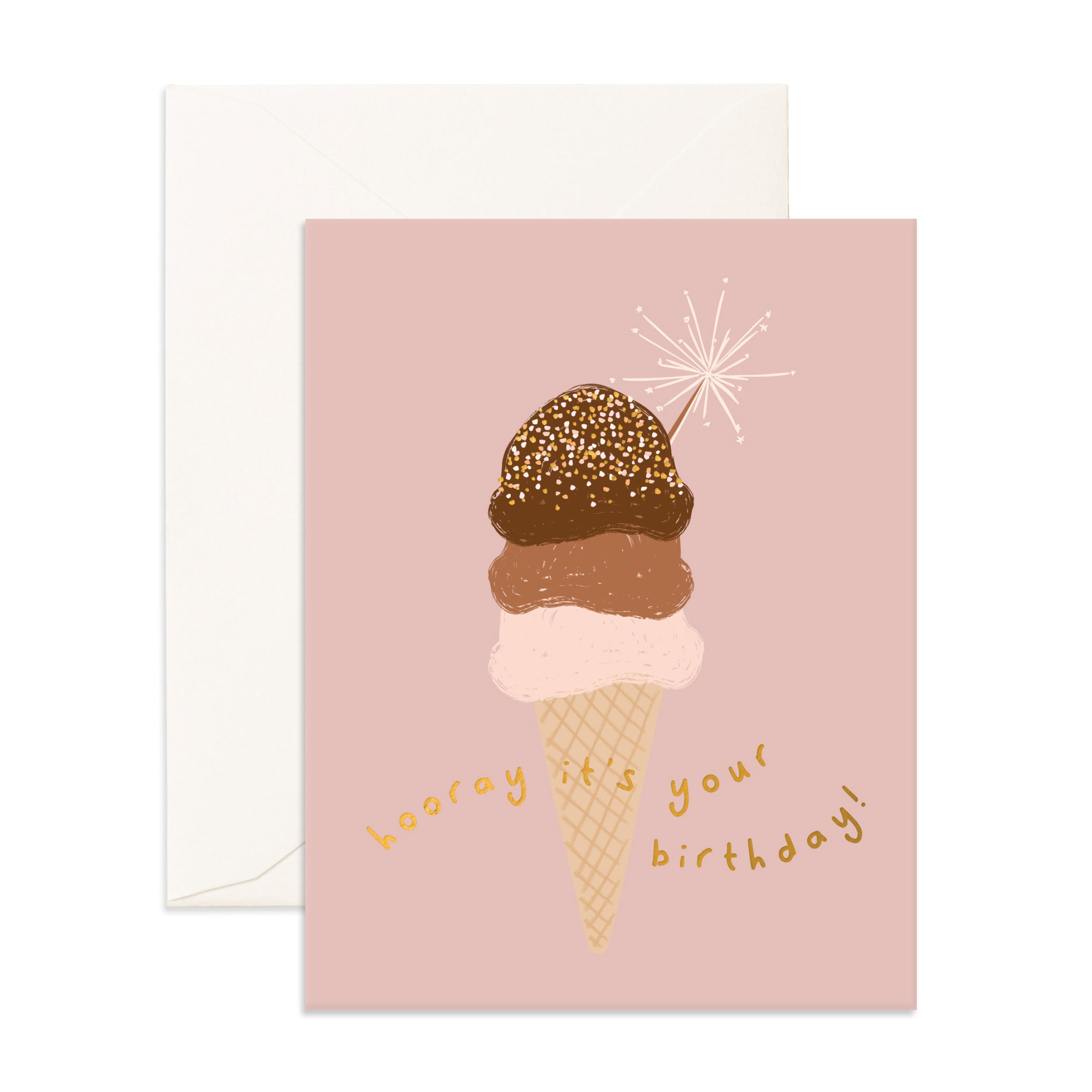 Birthday Sprinkle Cone Greeting Card