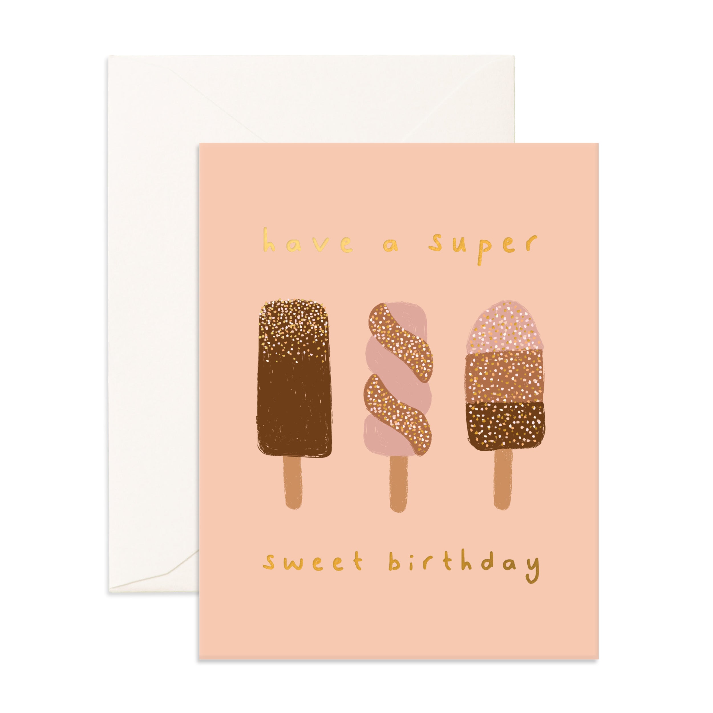 Sweet Ice Creams Greeting Card
