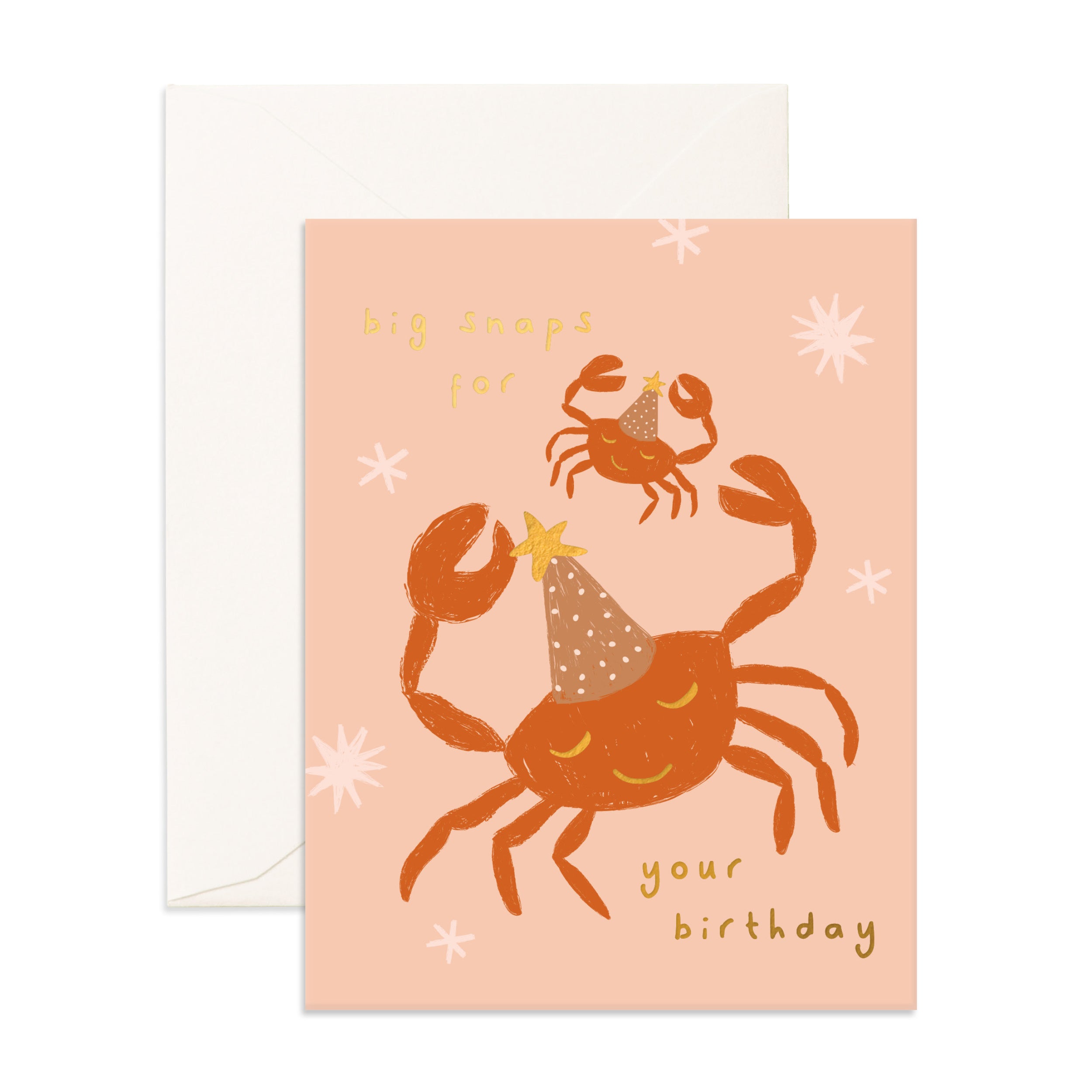 Big Snaps Crabs Greeting Card
