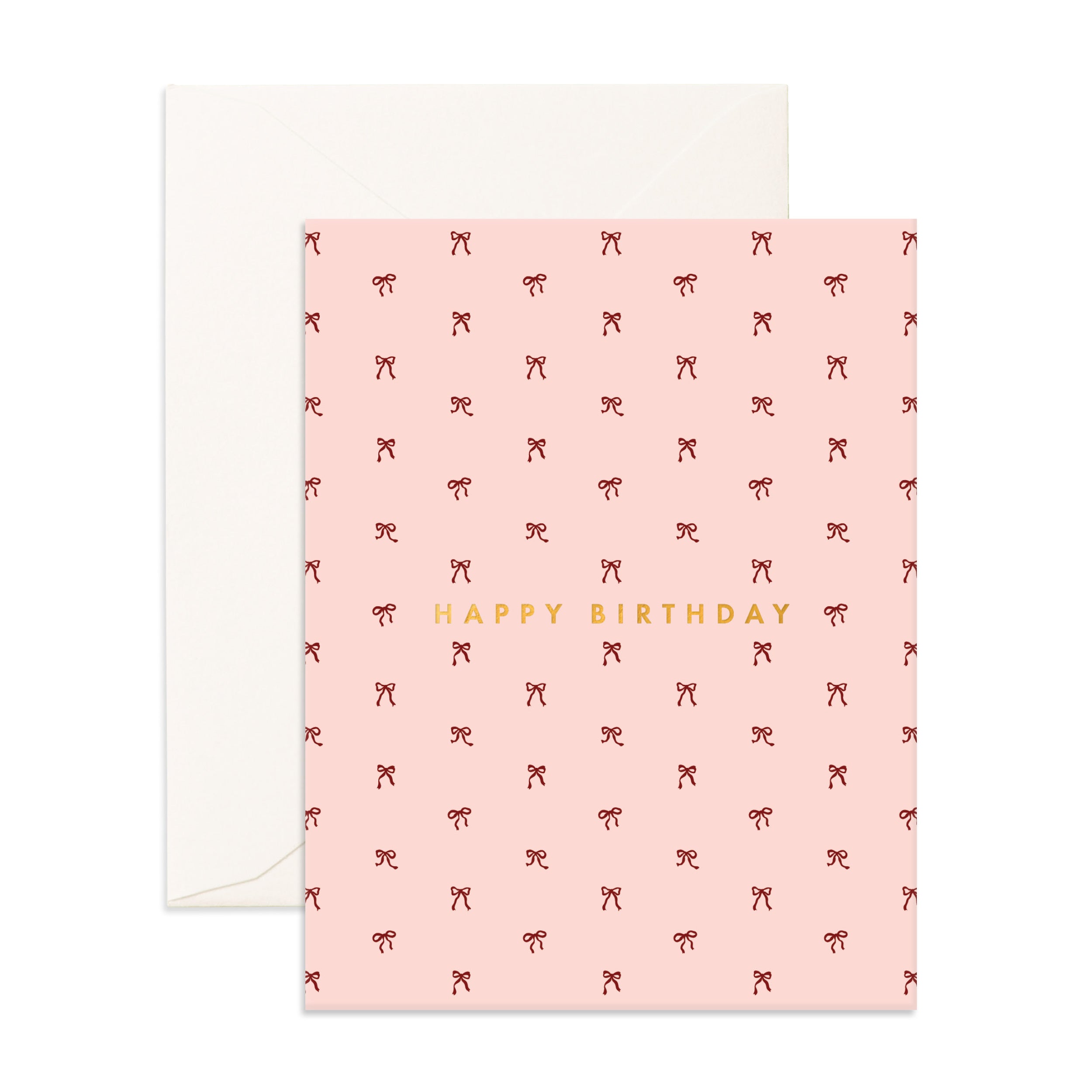 Birthday Tiny Bows Blush Greeting Card - PRE-ORDER (SEPTEMBER)