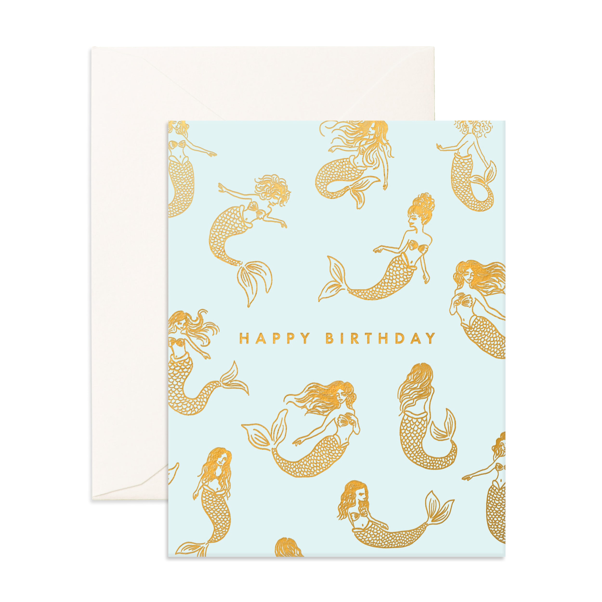 Birthday Mermaids Seafoam Greeting Card - PRE-ORDER (SEPTEMBER)