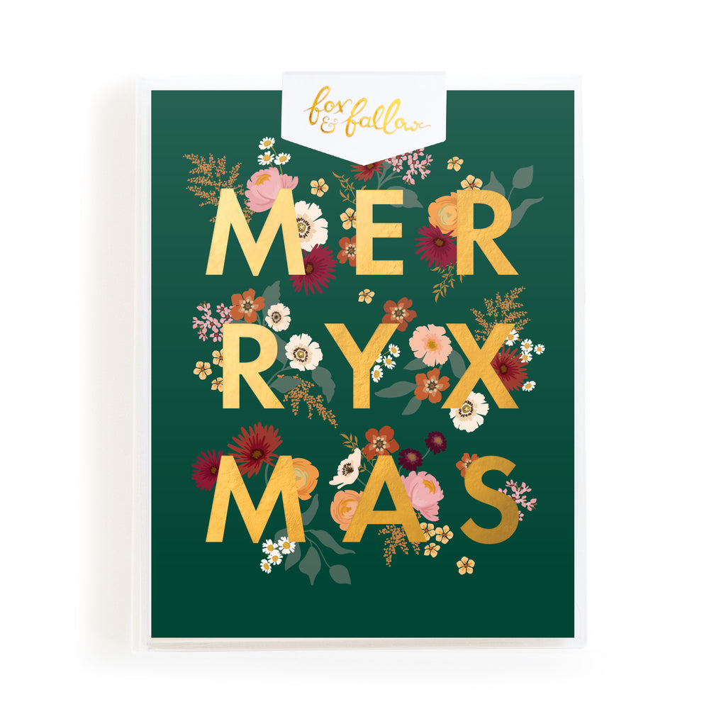Merry XMAS Botanika Forest Greeting Card Boxed Set