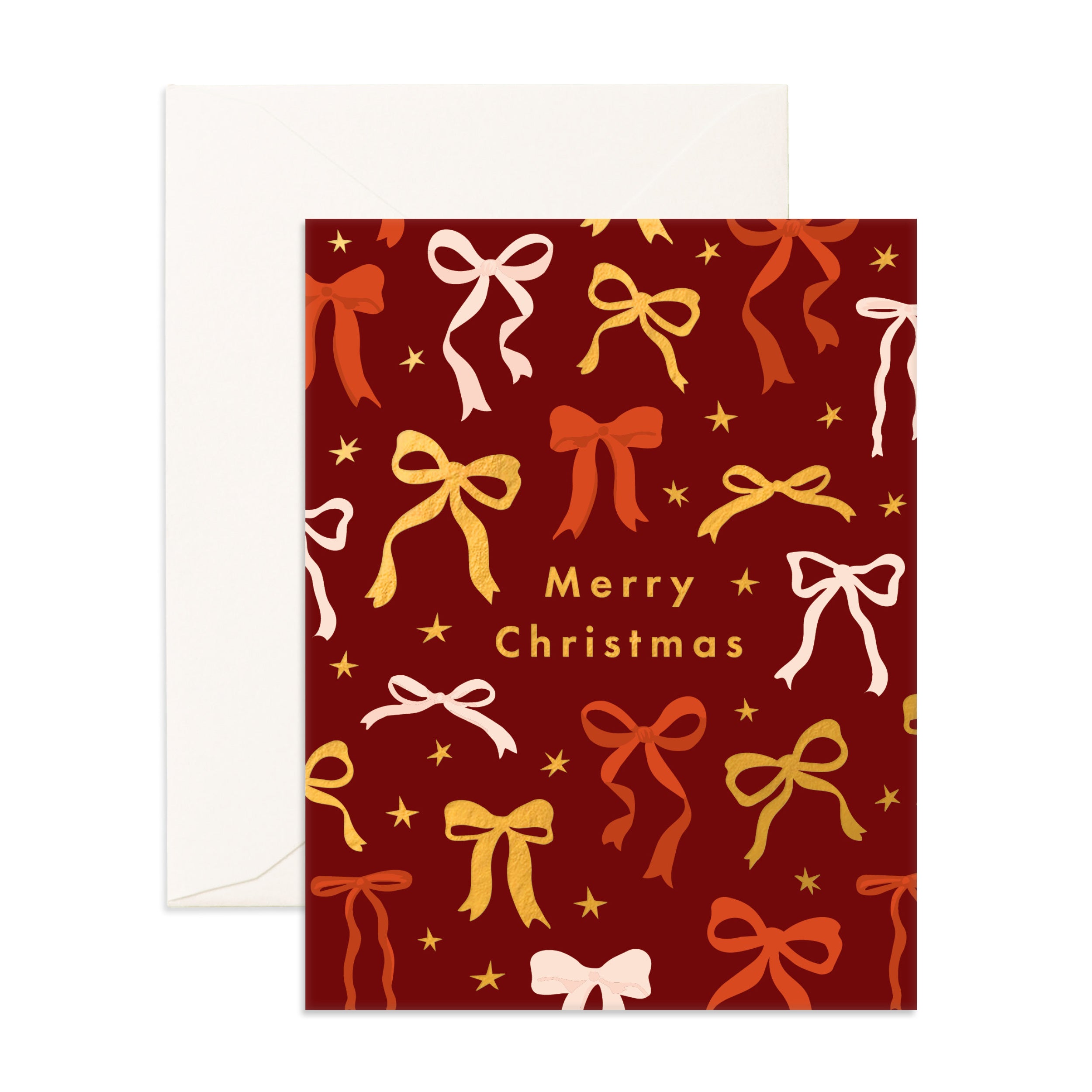 Merry Christmas Bows Greeting Card - PRE-ORDER (SEPTEMBER)