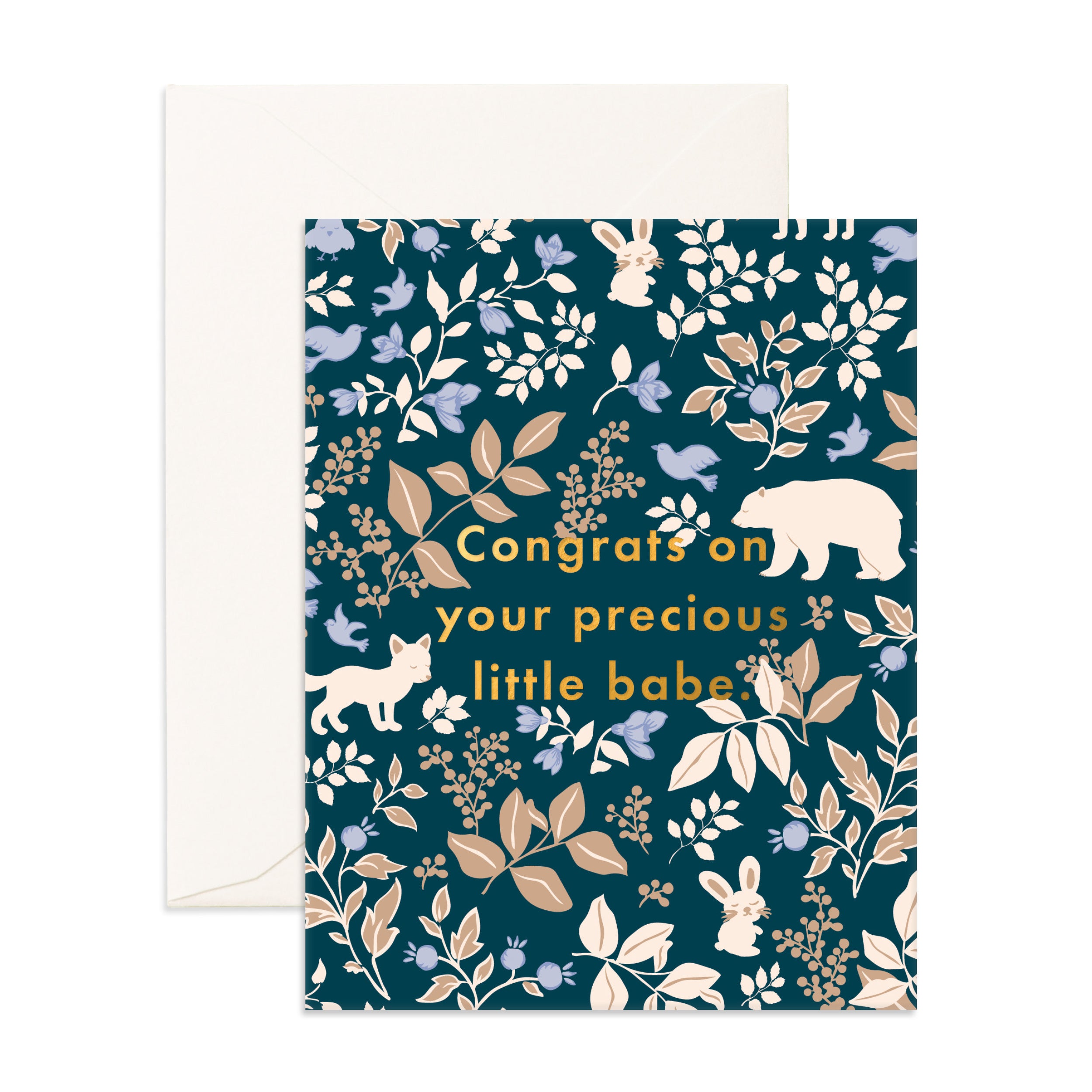 Precious Babe Midnight Greeting Card
