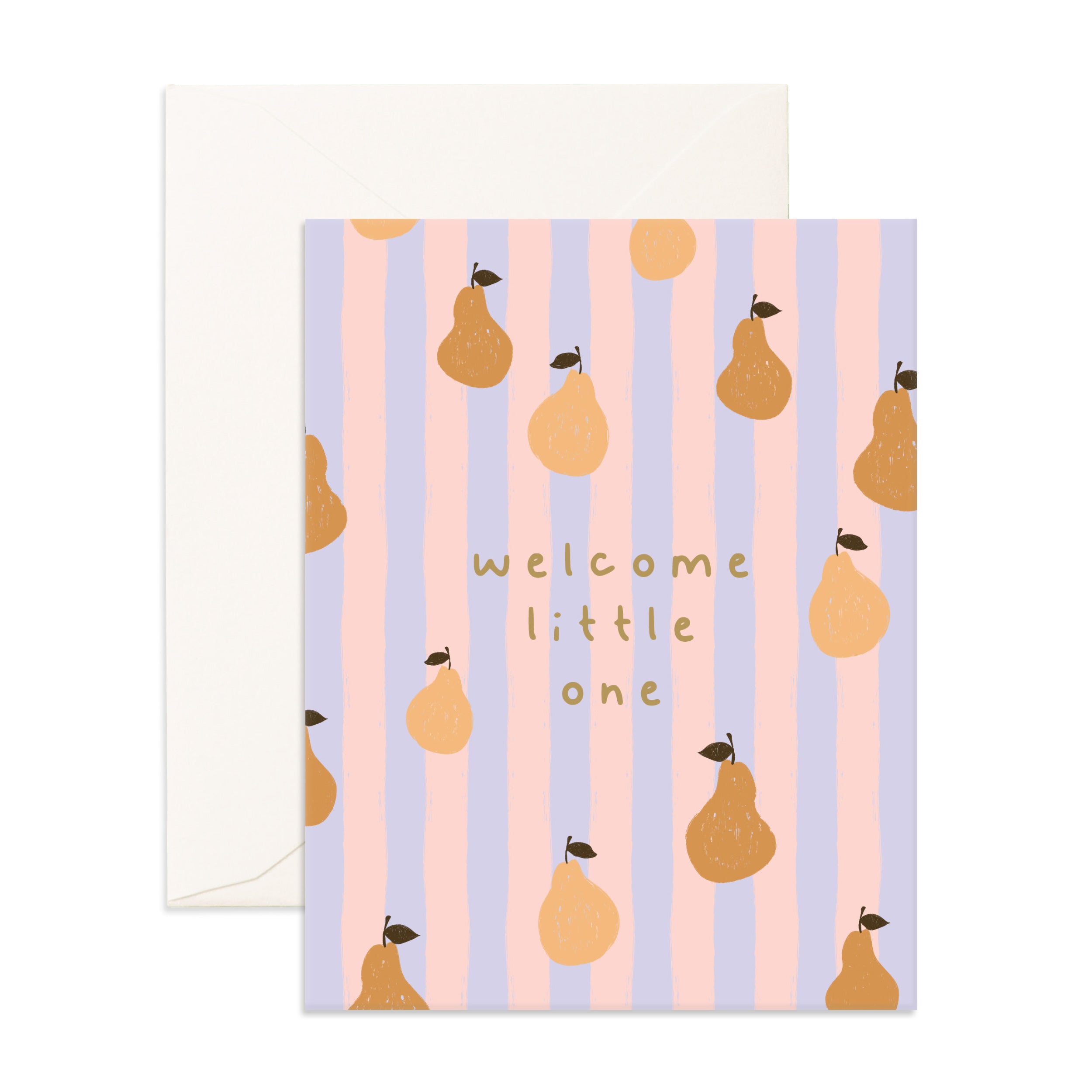 Welcome Little One Pears Greeting Card - PRE-ORDER (ARRIVING FEB 2026)