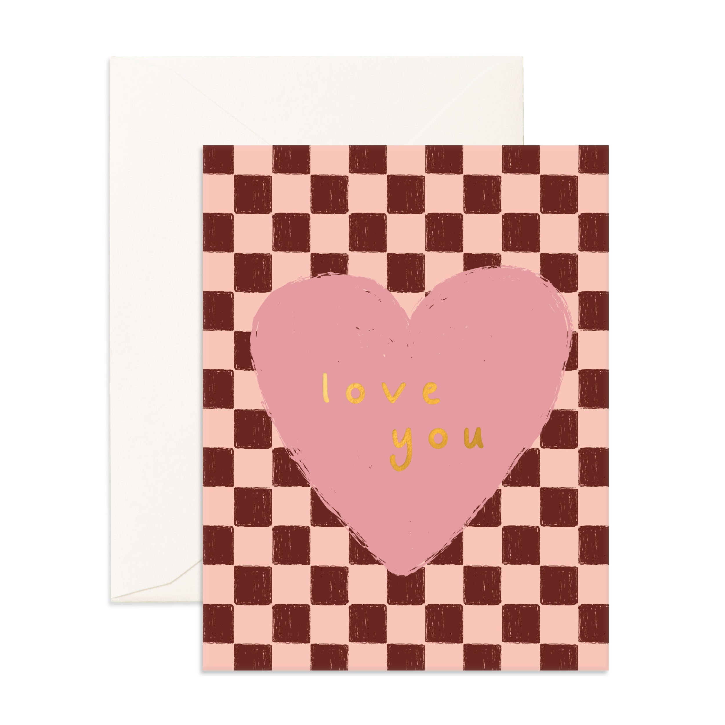 Love You Checks Greeting Card - PRE-ORDER (ARRIVING FEB 2026)