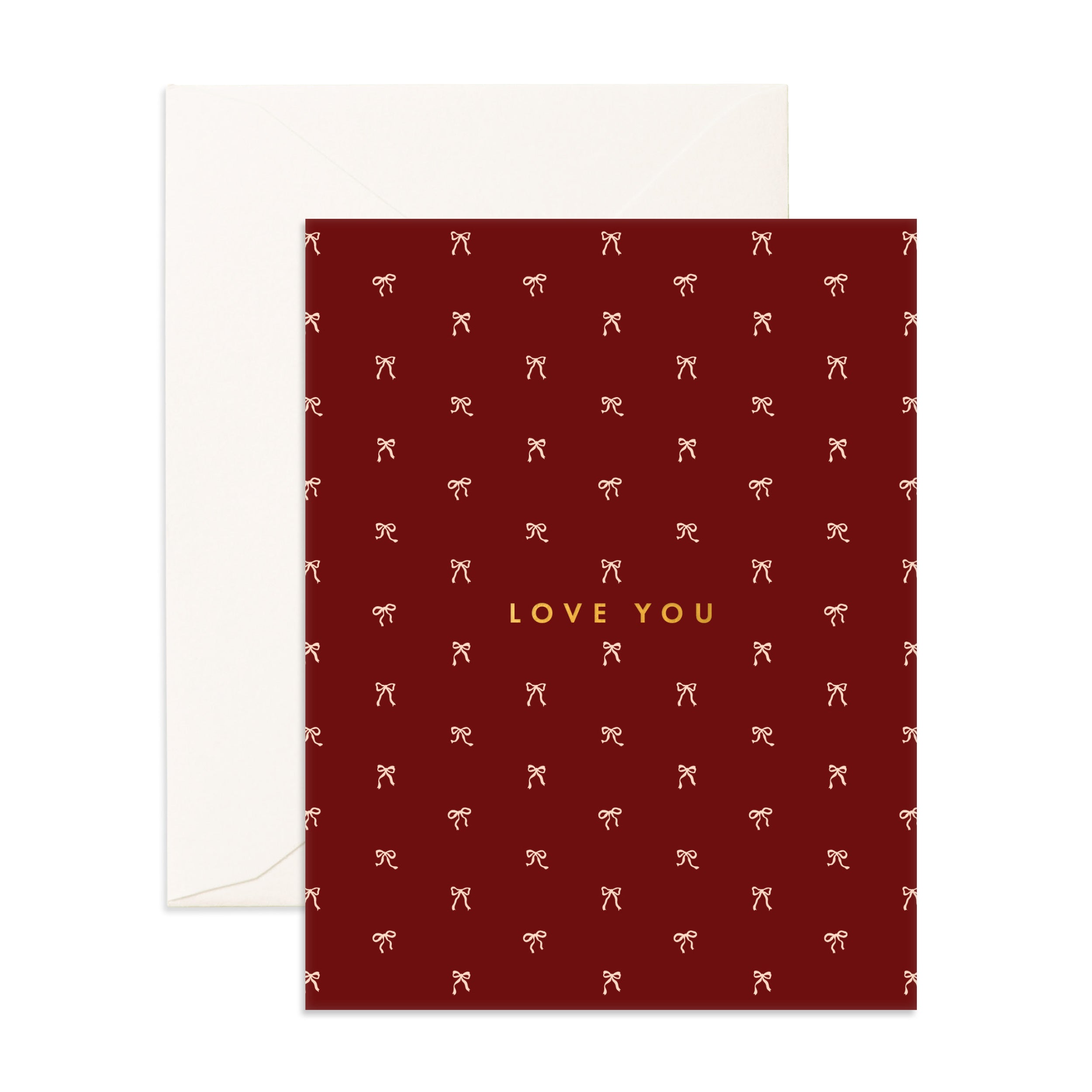 Love You Tiny Bows Cherry Greeting Card - PRE-ORDER (SEPTEMBER)