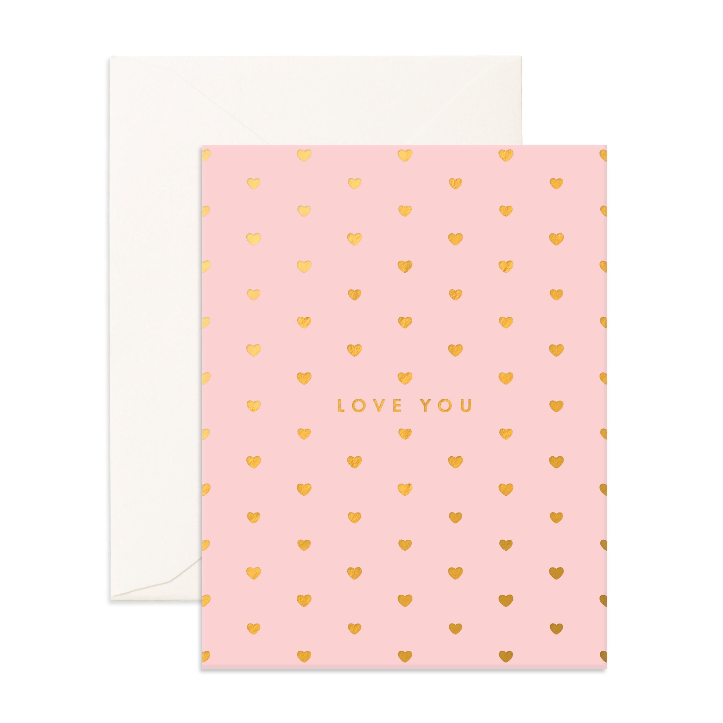Love You Tiny Hearts Blush Greeting Card - PRE-ORDER (SEPTEMBER)