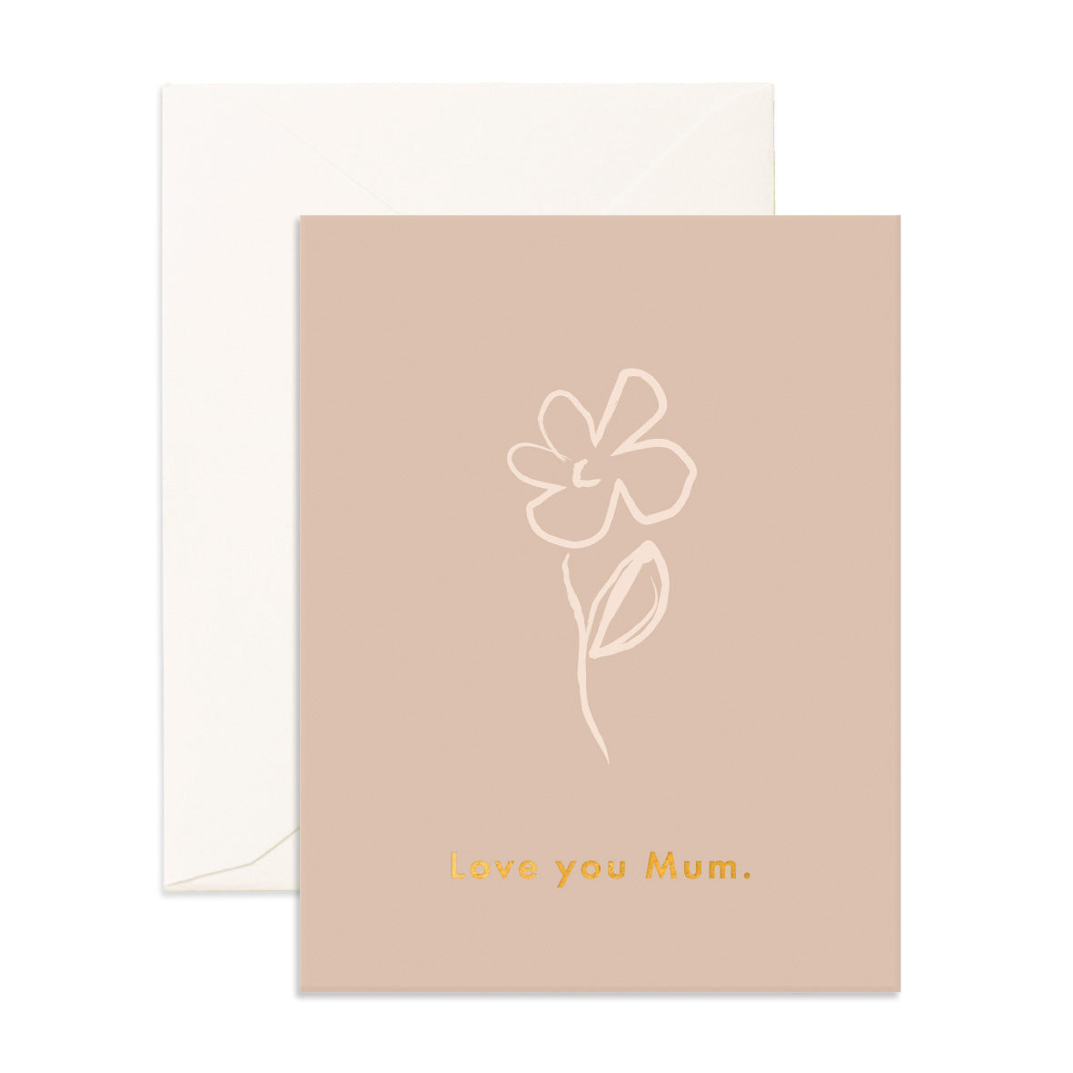 Love You Mum Jasmine Greeting Card