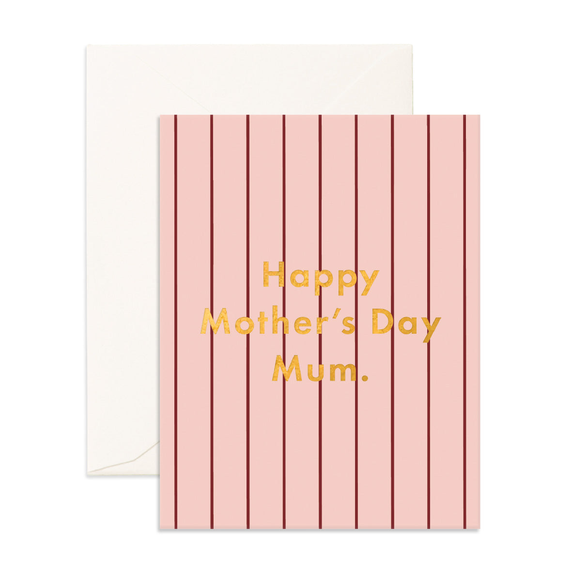 Mother's Day Strawberry Stripe Greeting Card
