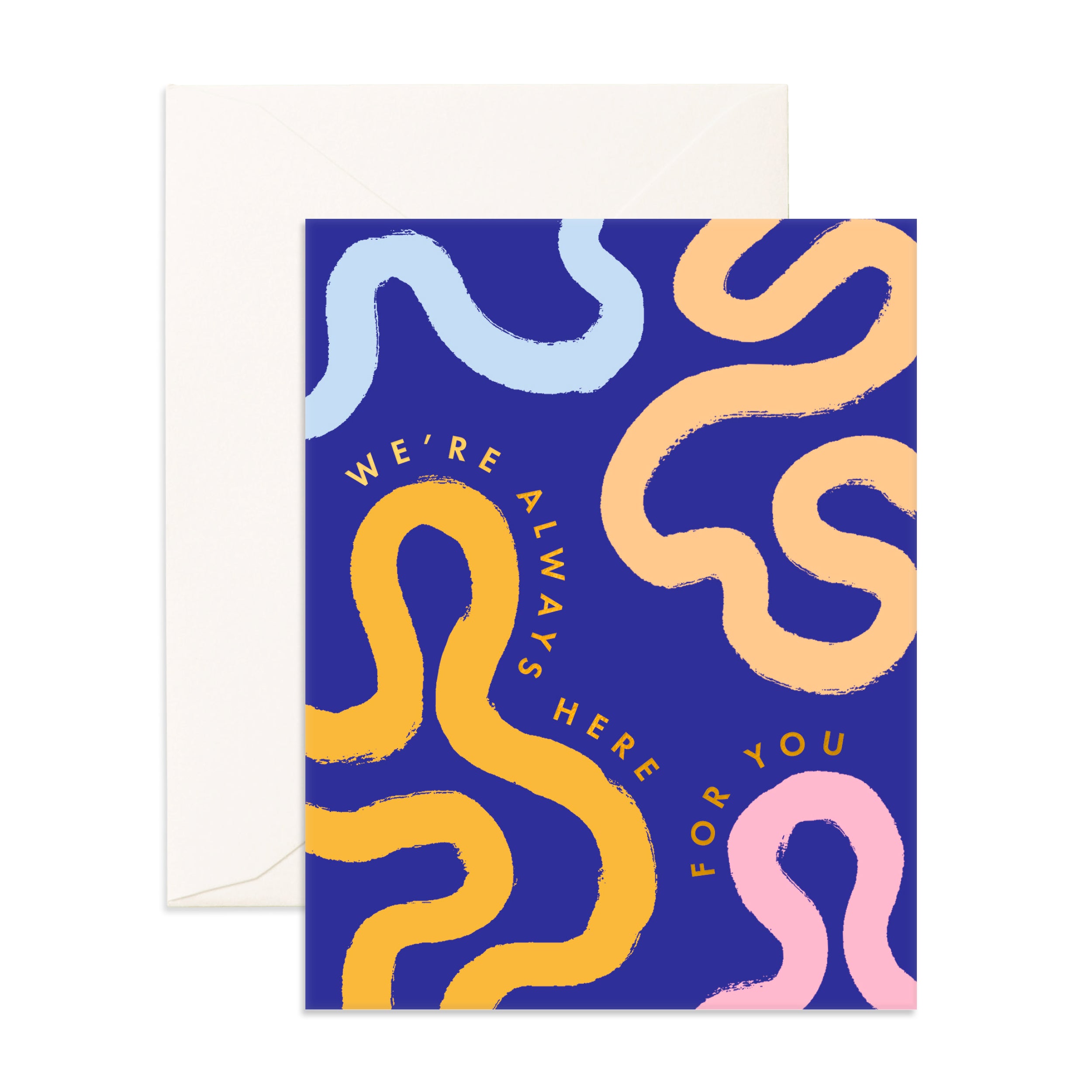 Here For You Ribbons Greeting Card