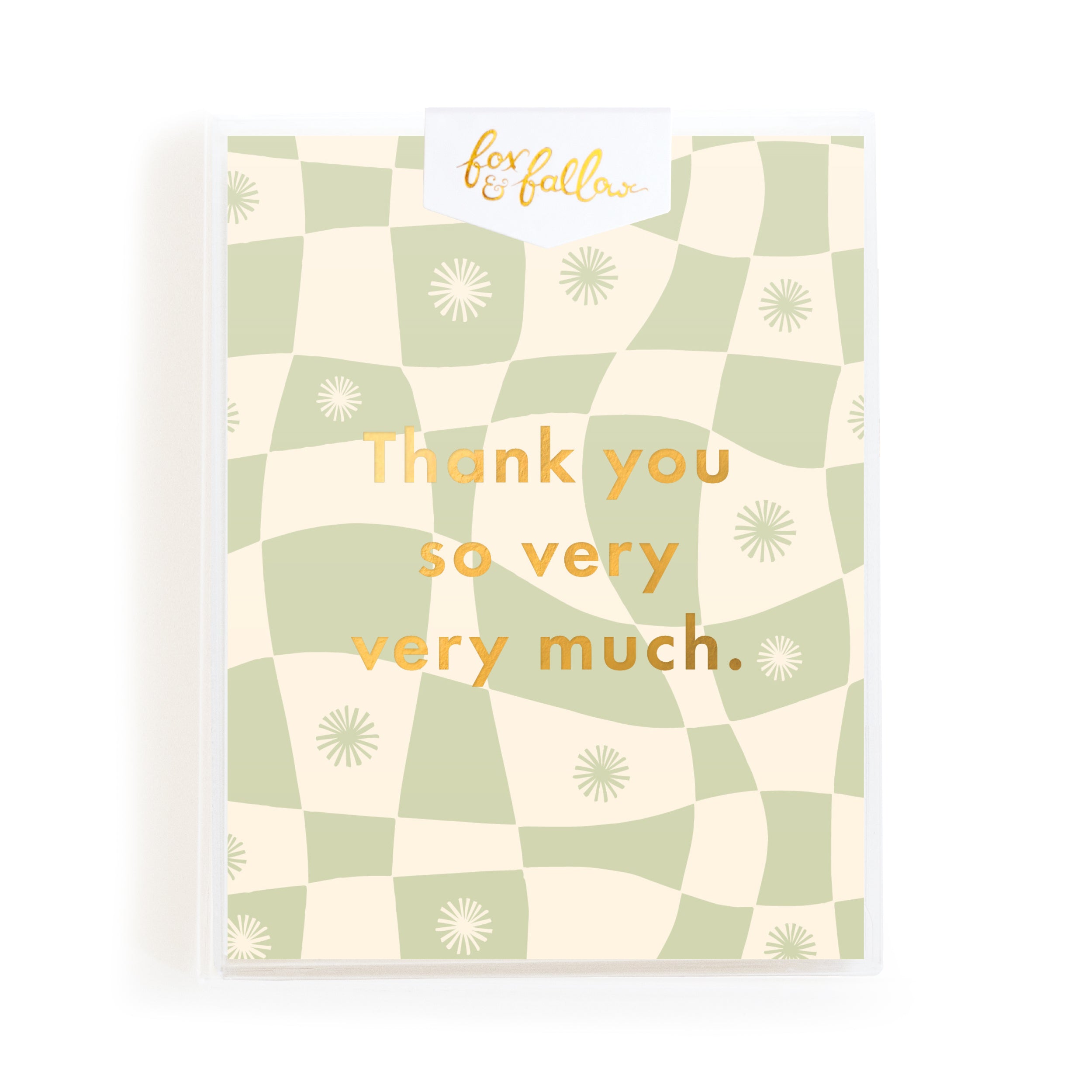 Thank You Sage Warp Greeting Card Boxed Set