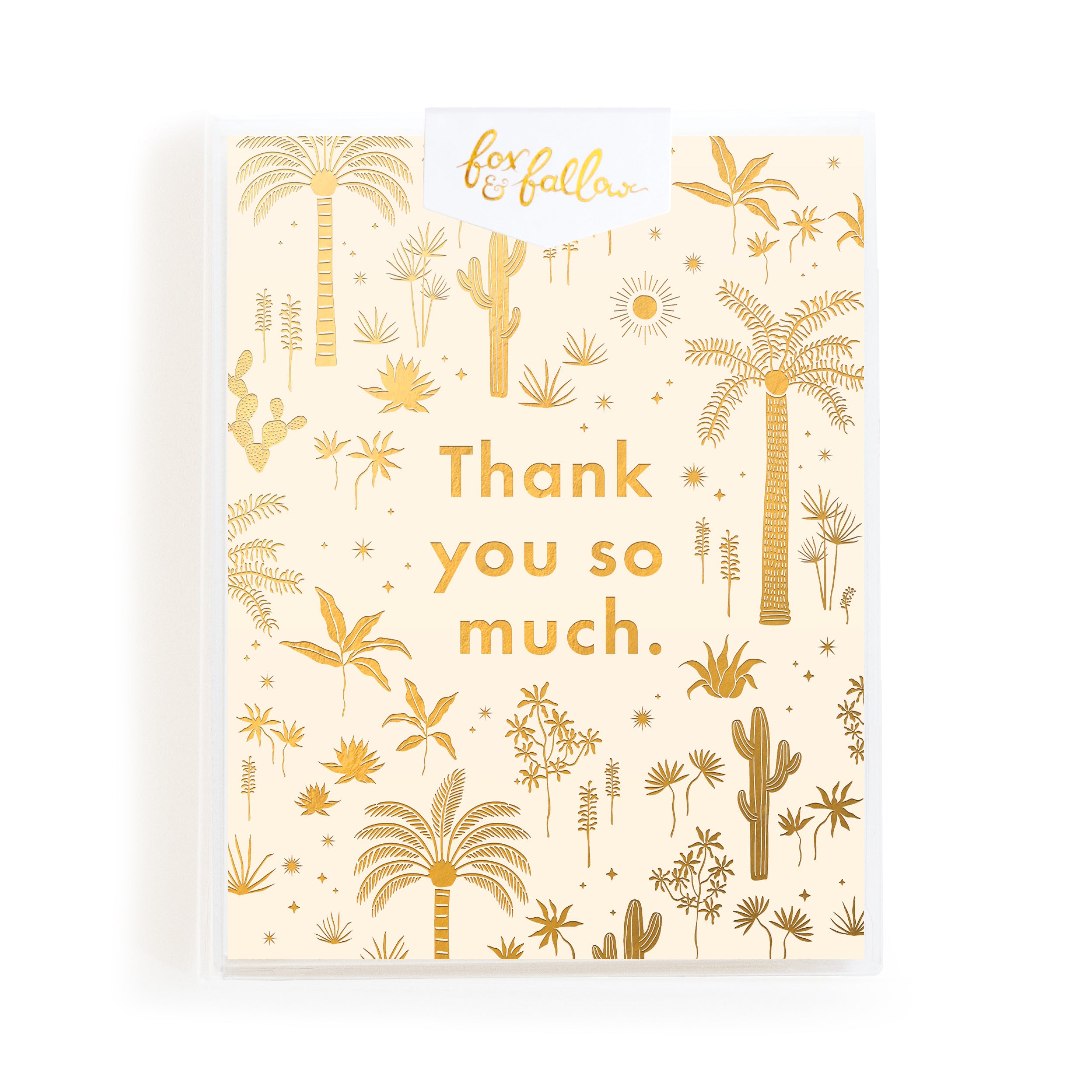 Thank You Desert Palms Greeting Card Boxed Set - LAST CHANCE