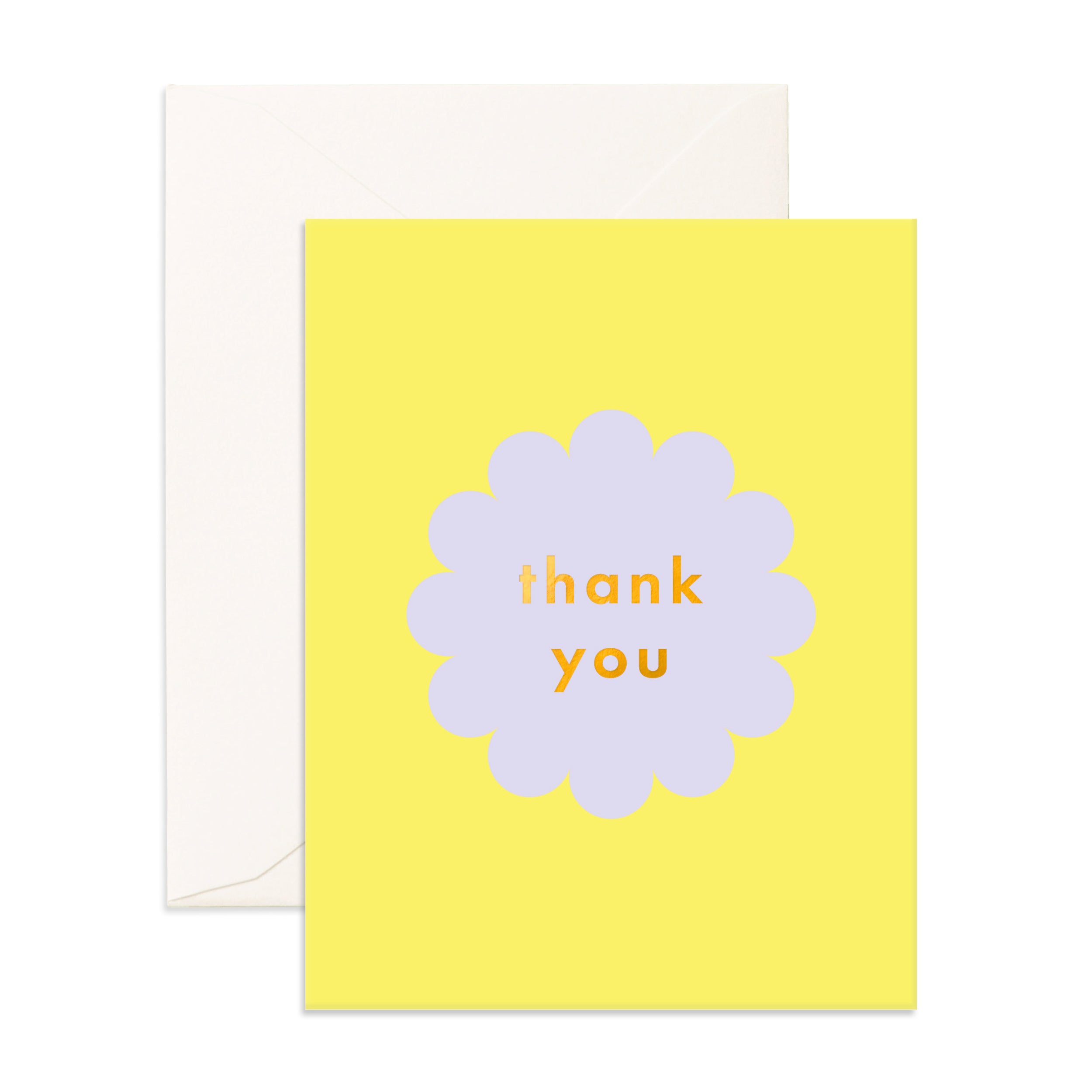 Thank You Lilac Petal Greeting Card