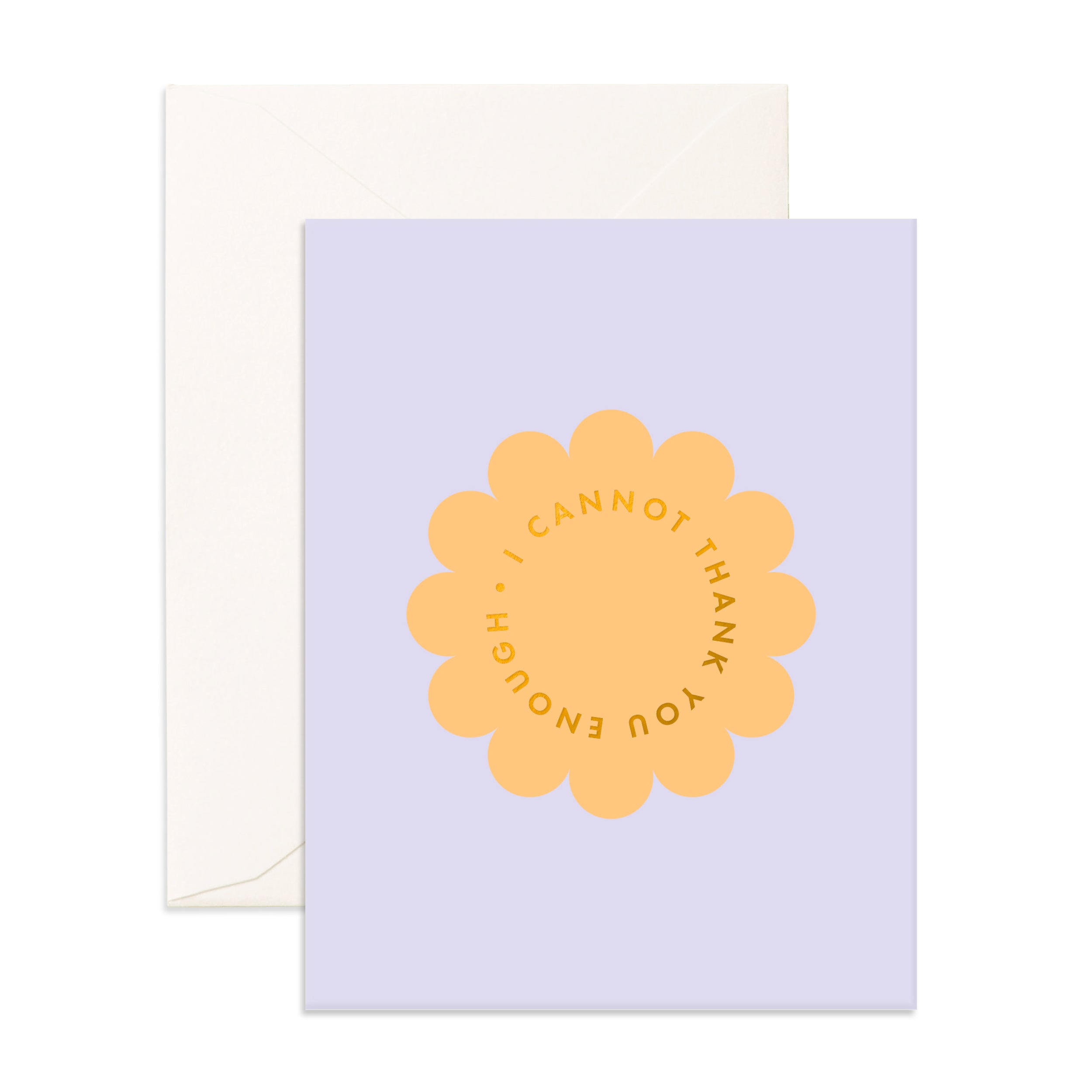 Thank You Enough Petal Greeting Card