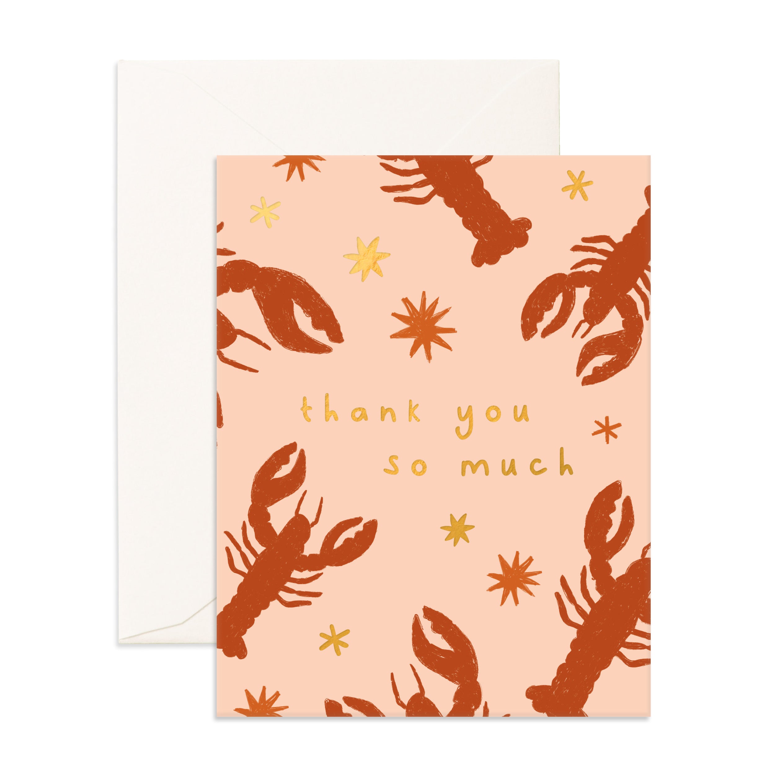 Thank You Lobsters Greeting Card