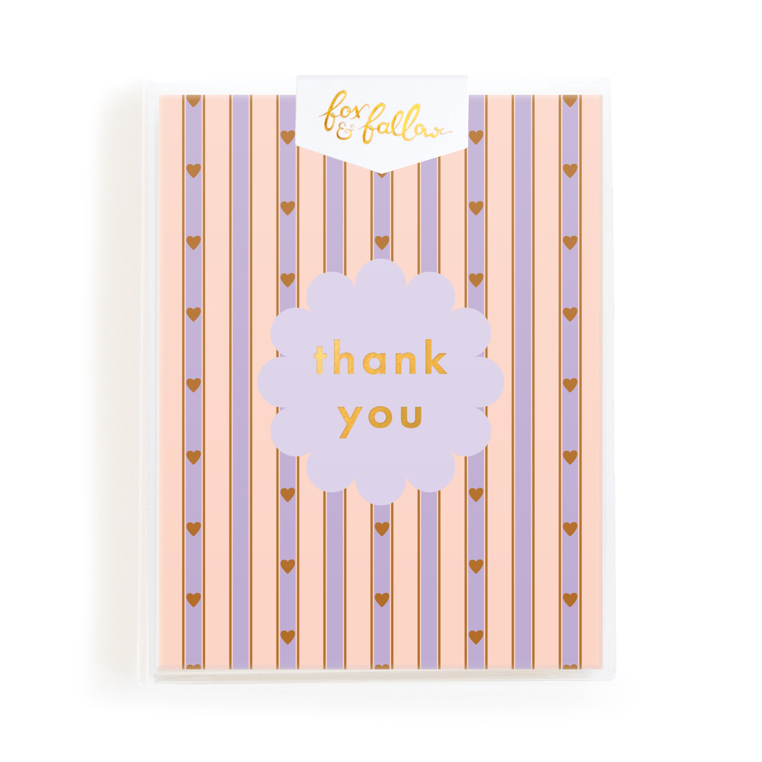 Thank You Petal Stripe Greeting Card Boxed Set - PRE-ORDER (20 AUGUST)