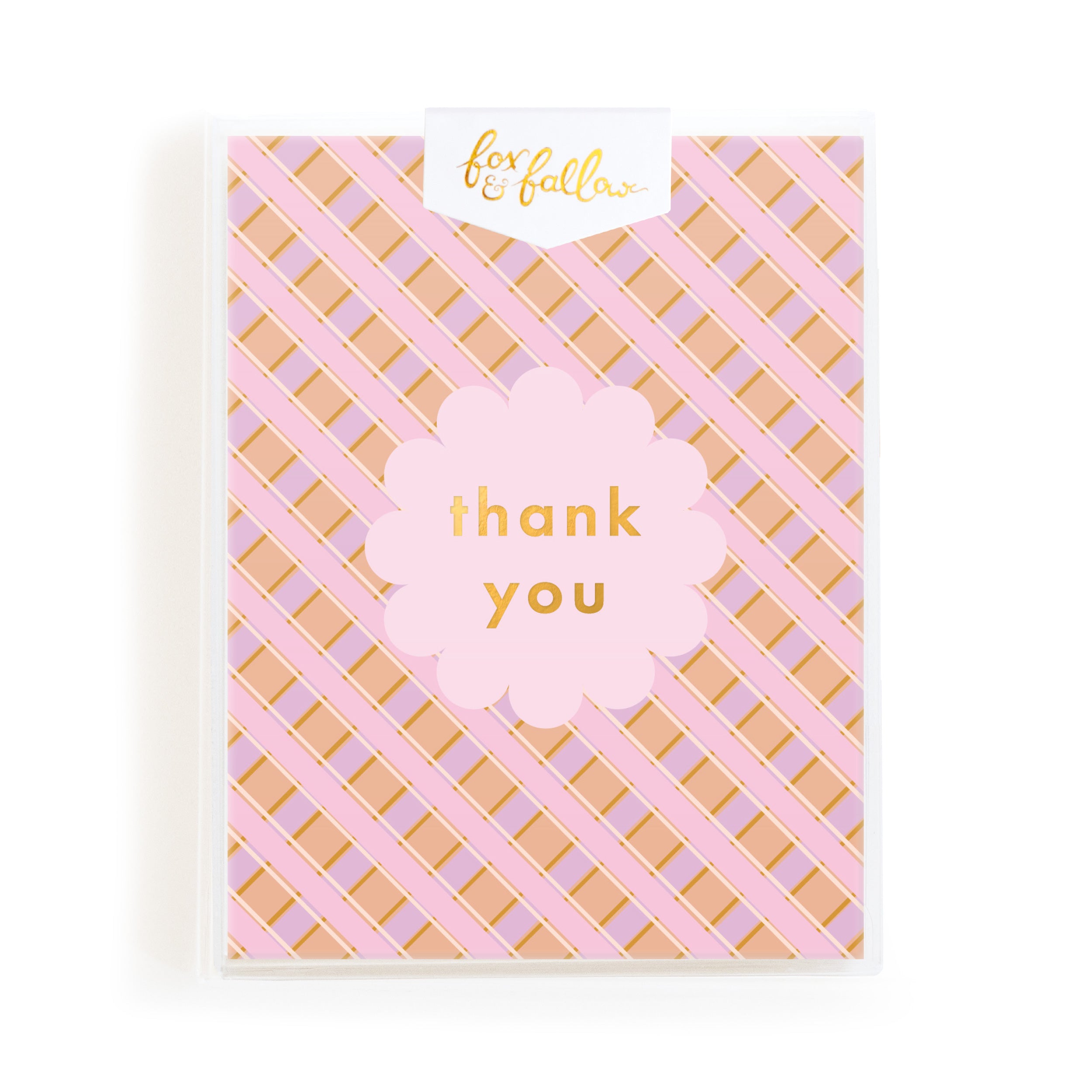 Thank You Petal Plaid Greeting Card Boxed Set - PRE-ORDER (20 AUGUST)