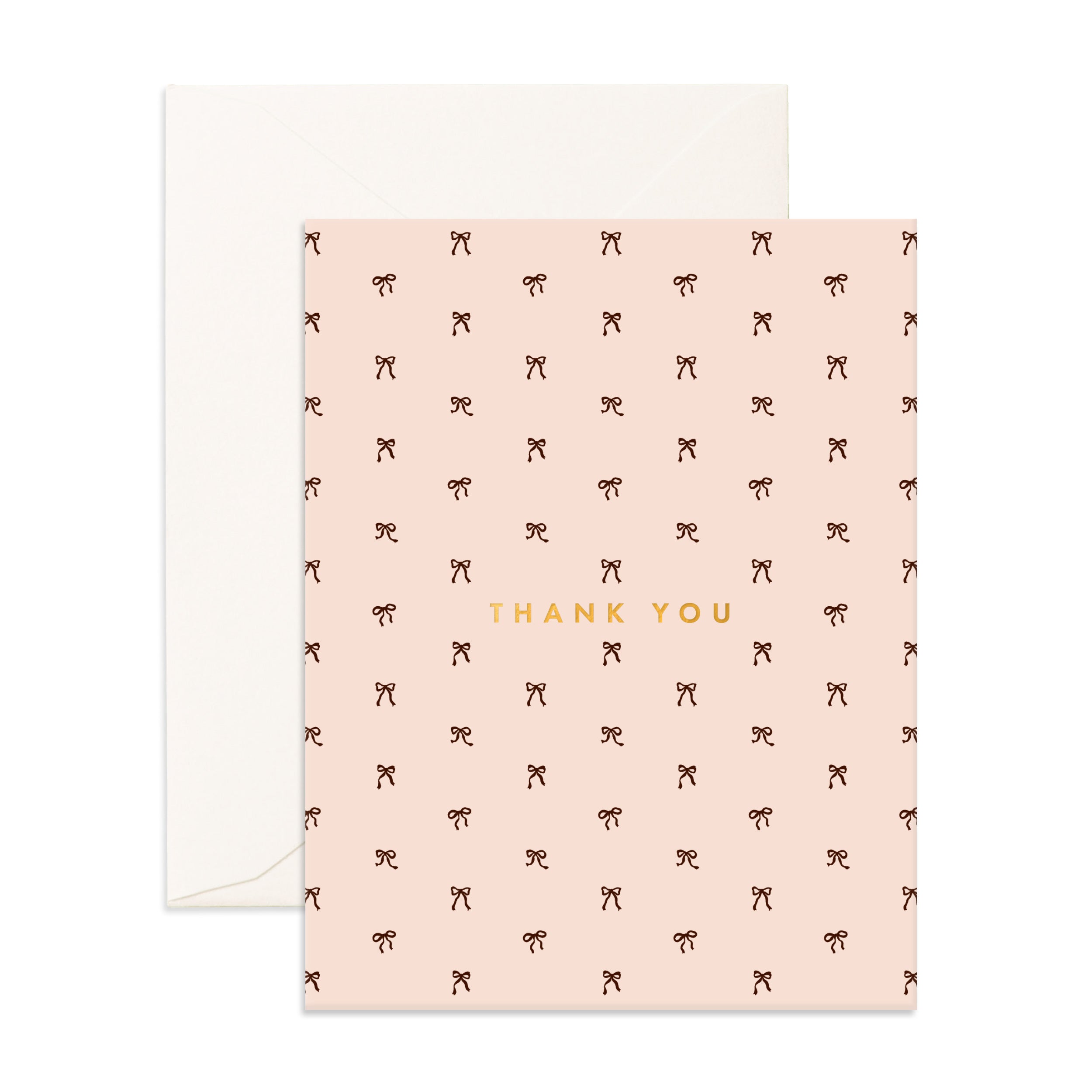 Thank You Tiny Bows Cream Greeting Card - PRE-ORDER (SEPTEMBER)