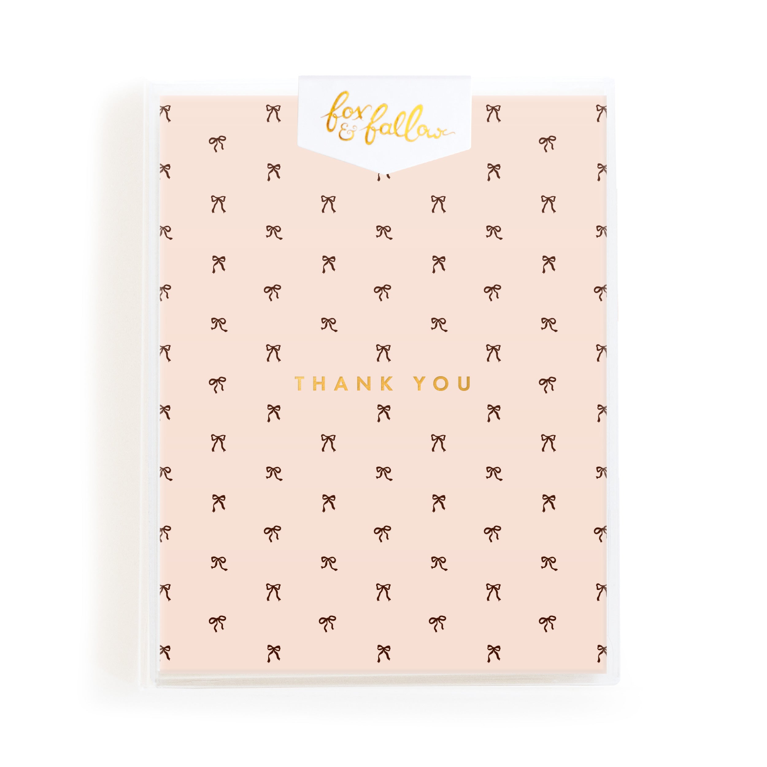 Thank You Tiny Bows Cream Greeting Card Boxed Set - PRE-ORDER (20 AUGUST)