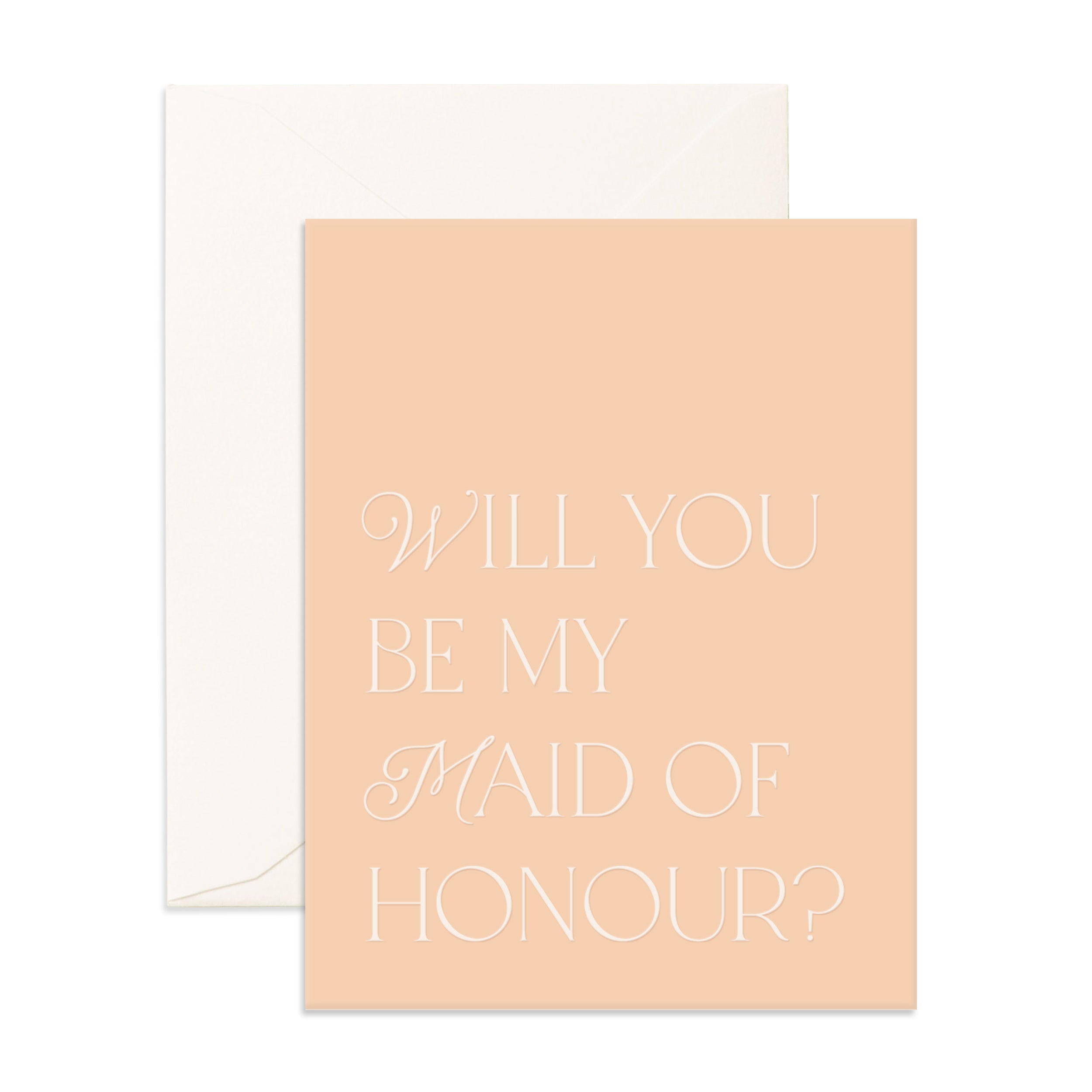 Will You Maid Bisou Greeting Card