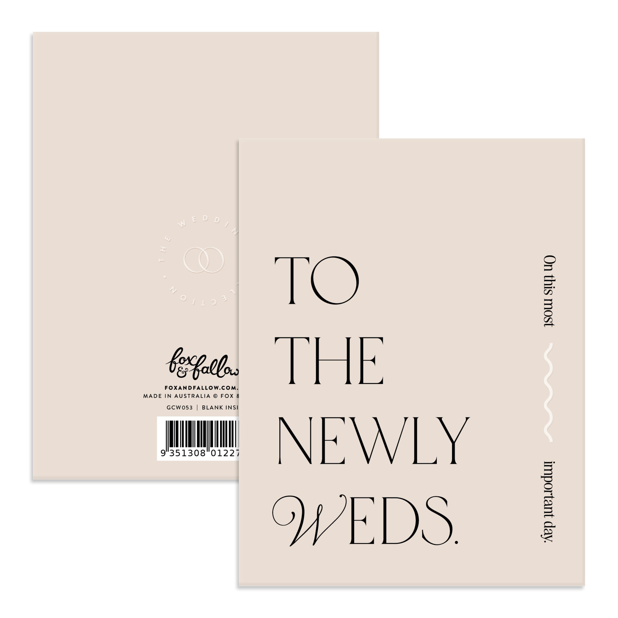 Newlyweds Bisou Greeting Card