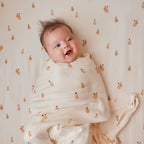 Golden Pears Organic Fitted Bassinet Sheet/Change Pad Cover