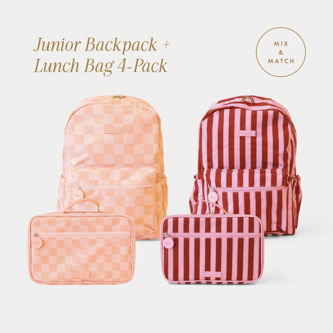 Junior Backpack + Lunch Bag 4-Pack Bundle