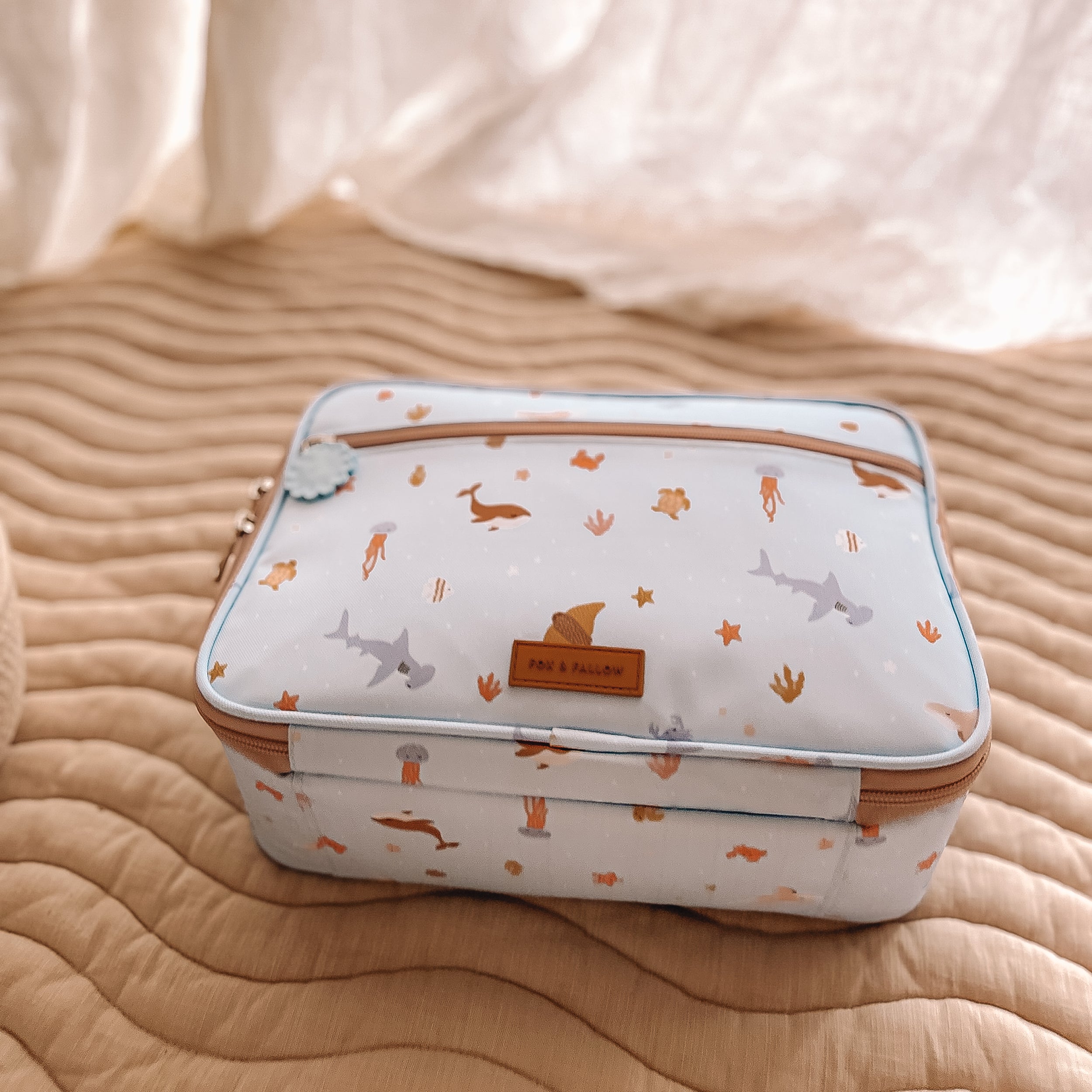 Ocean Creatures Sky Large Lunch Bag