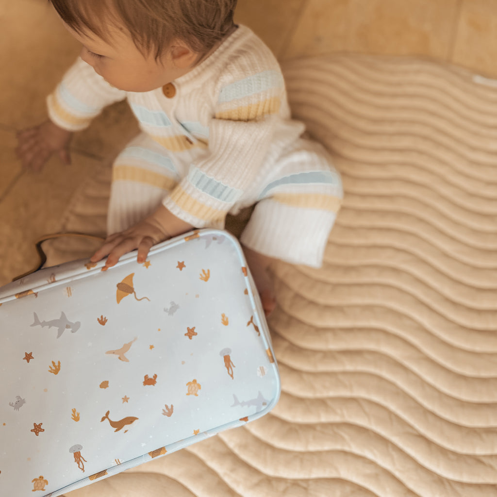 Ocean Creatures Sky Large Lunch Bag