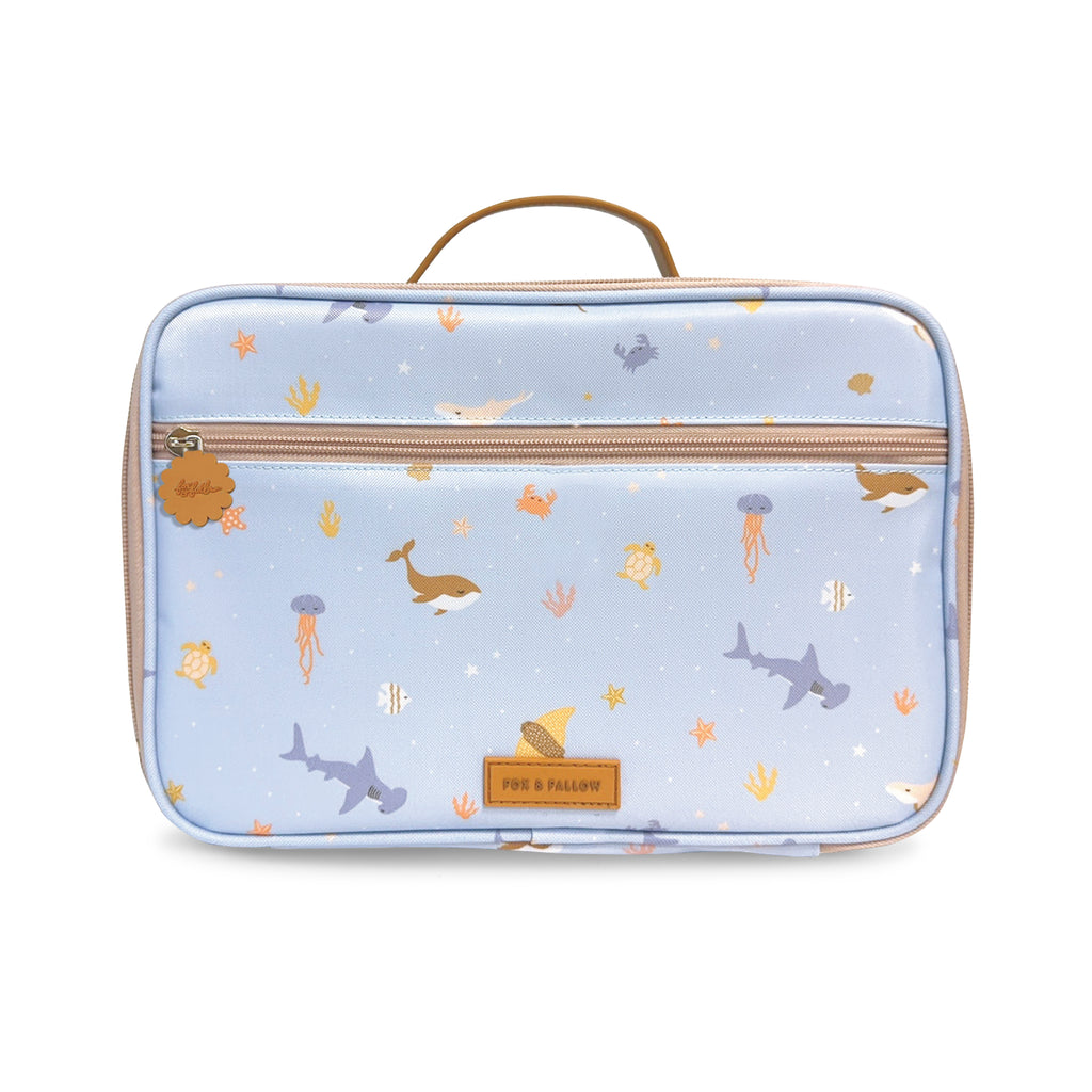 Ocean Creatures Sky Large Lunch Bag