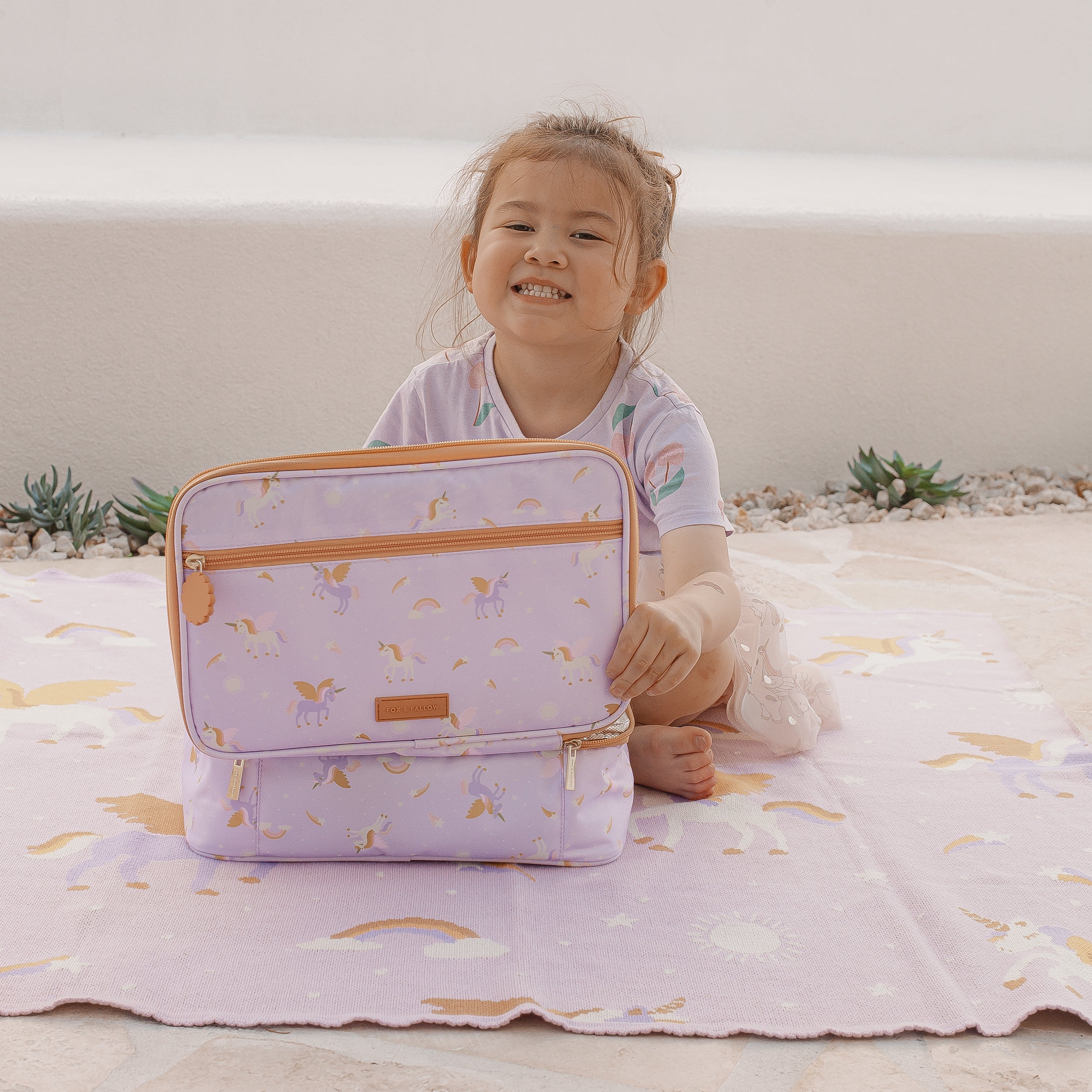 Unicorns Large Lunch Bag