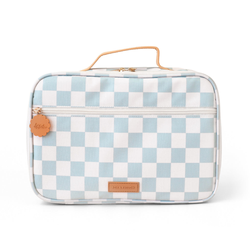 Sage Check Large Lunch Bag - SECONDS