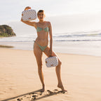 Sage Check Large Lunch Bag - SECONDS