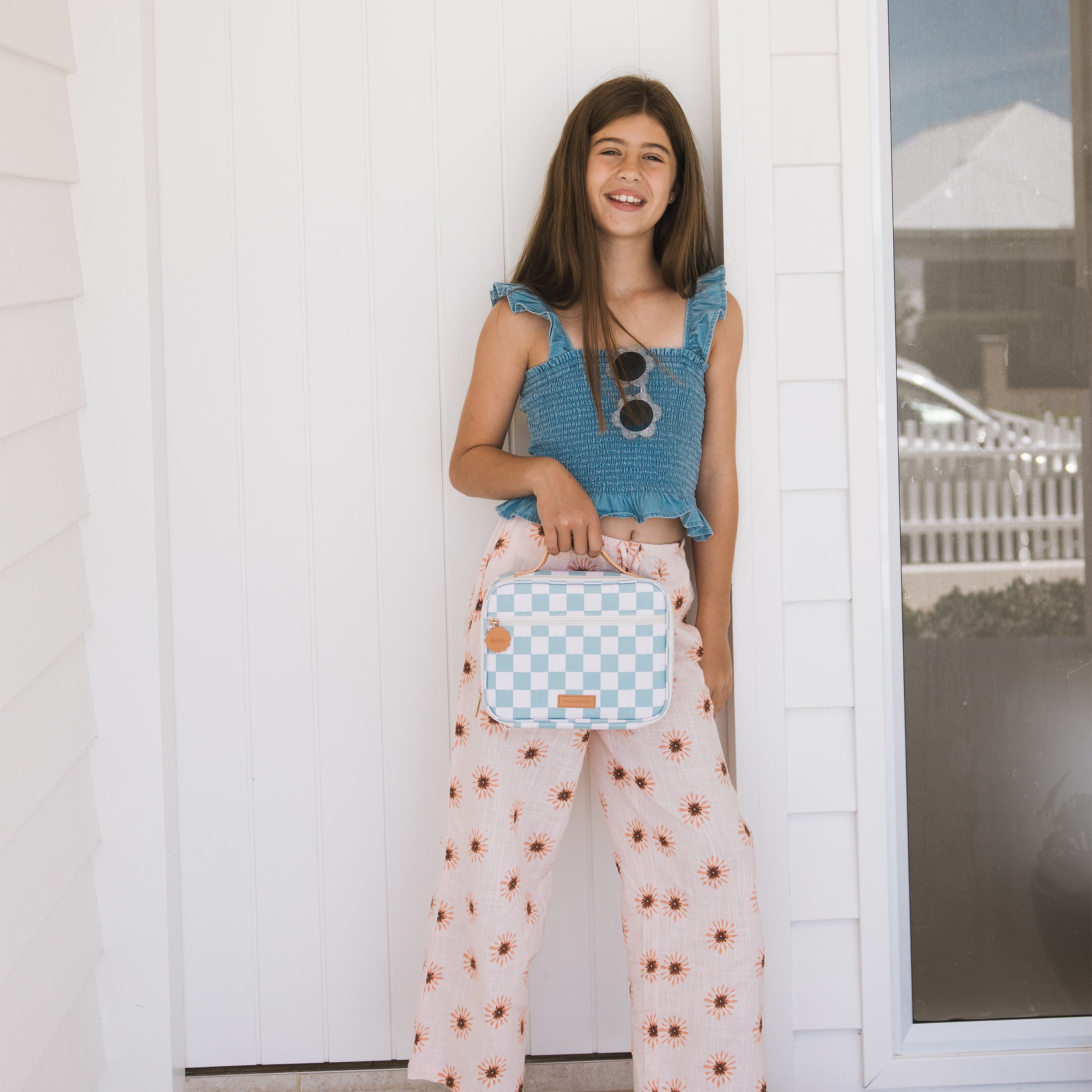 Sage Check Mini Lunch Bag - SECONDS