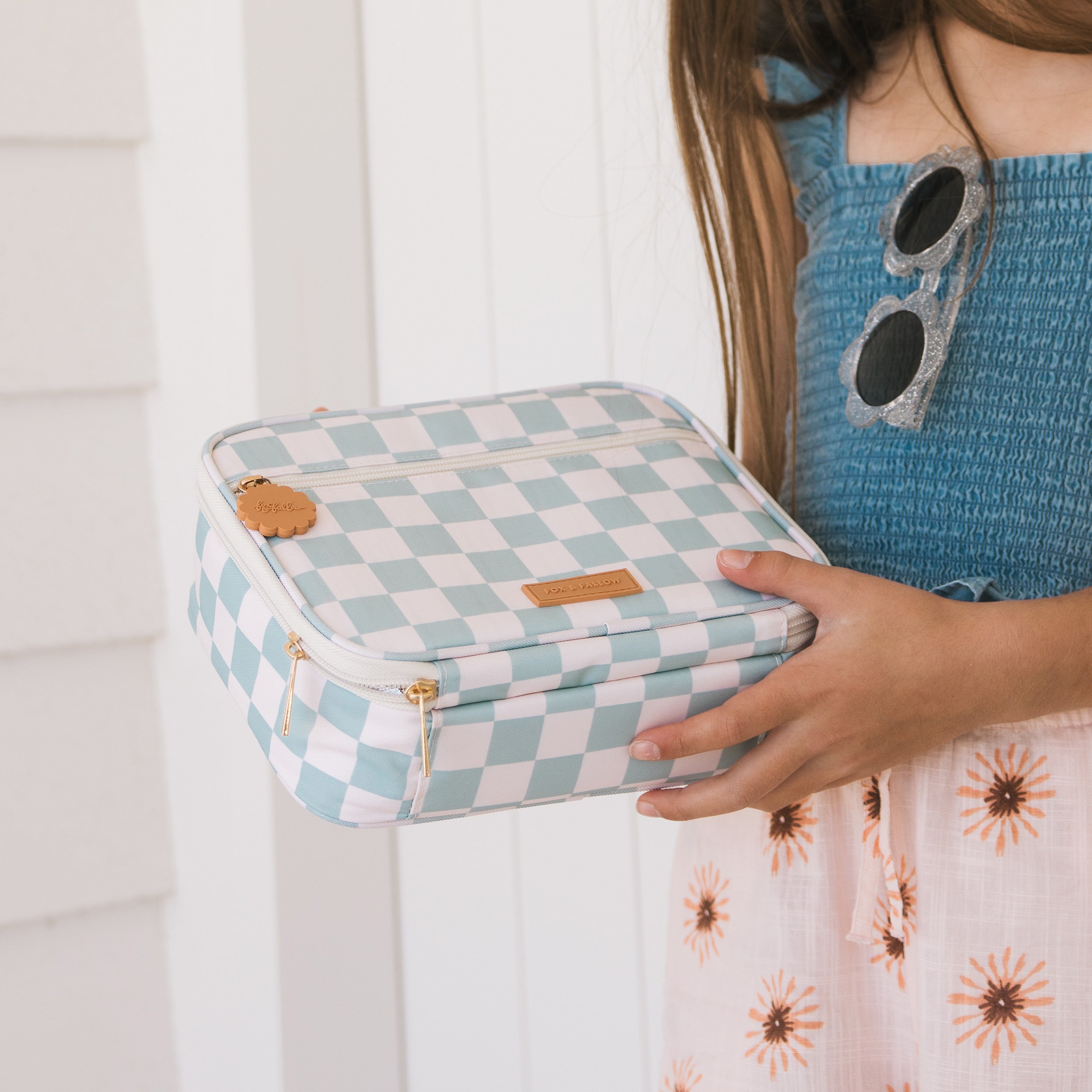 Sage Check Mini Lunch Bag - SECONDS