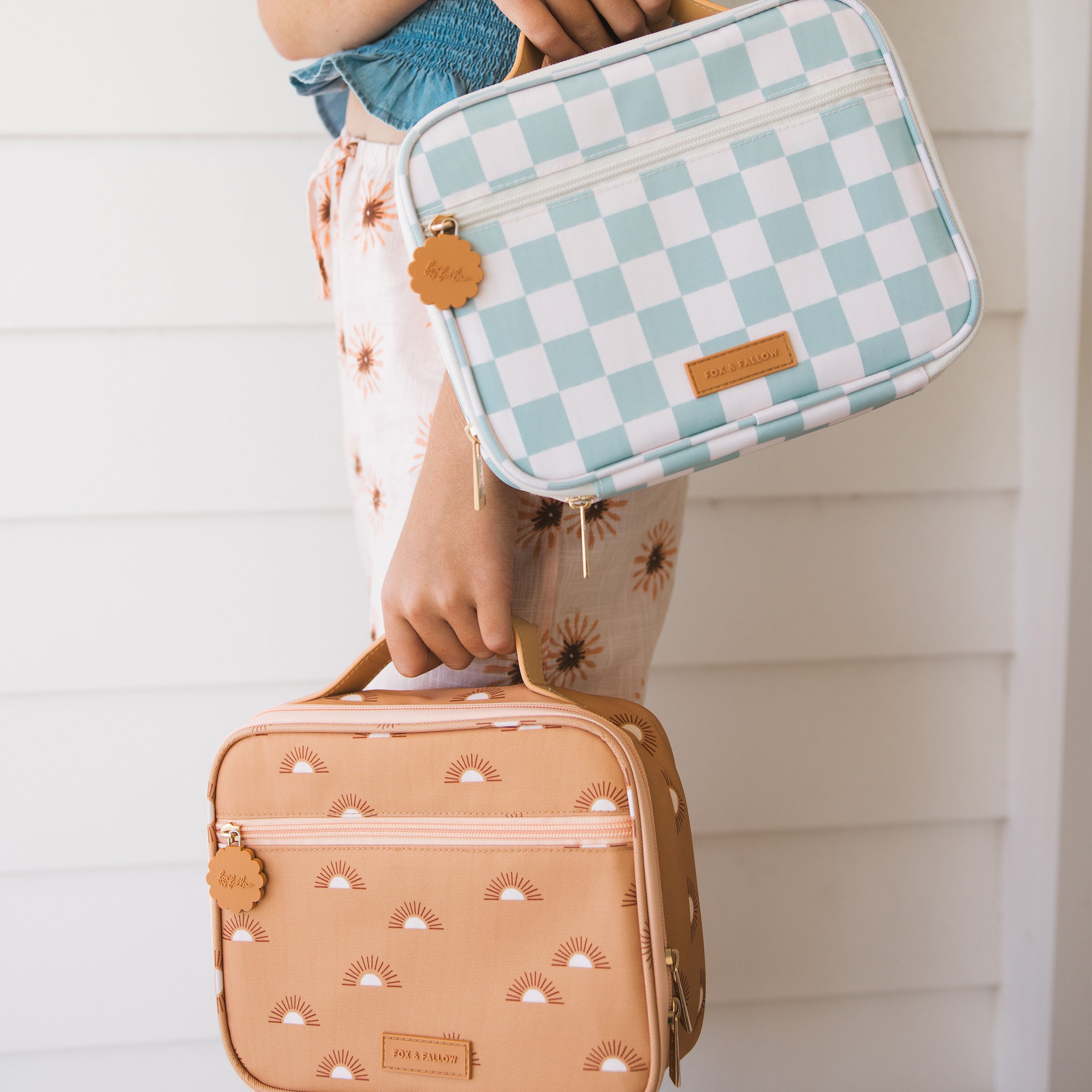 Sage Check Mini Lunch Bag - SECONDS