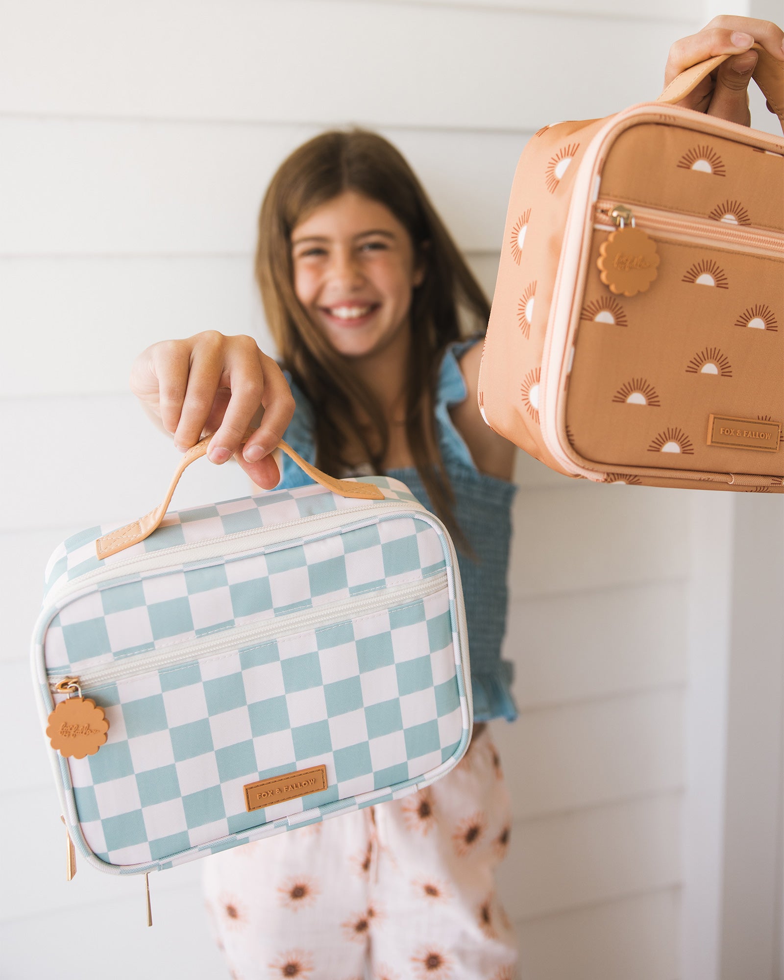 Sage Check Mini Lunch Bag - SECONDS