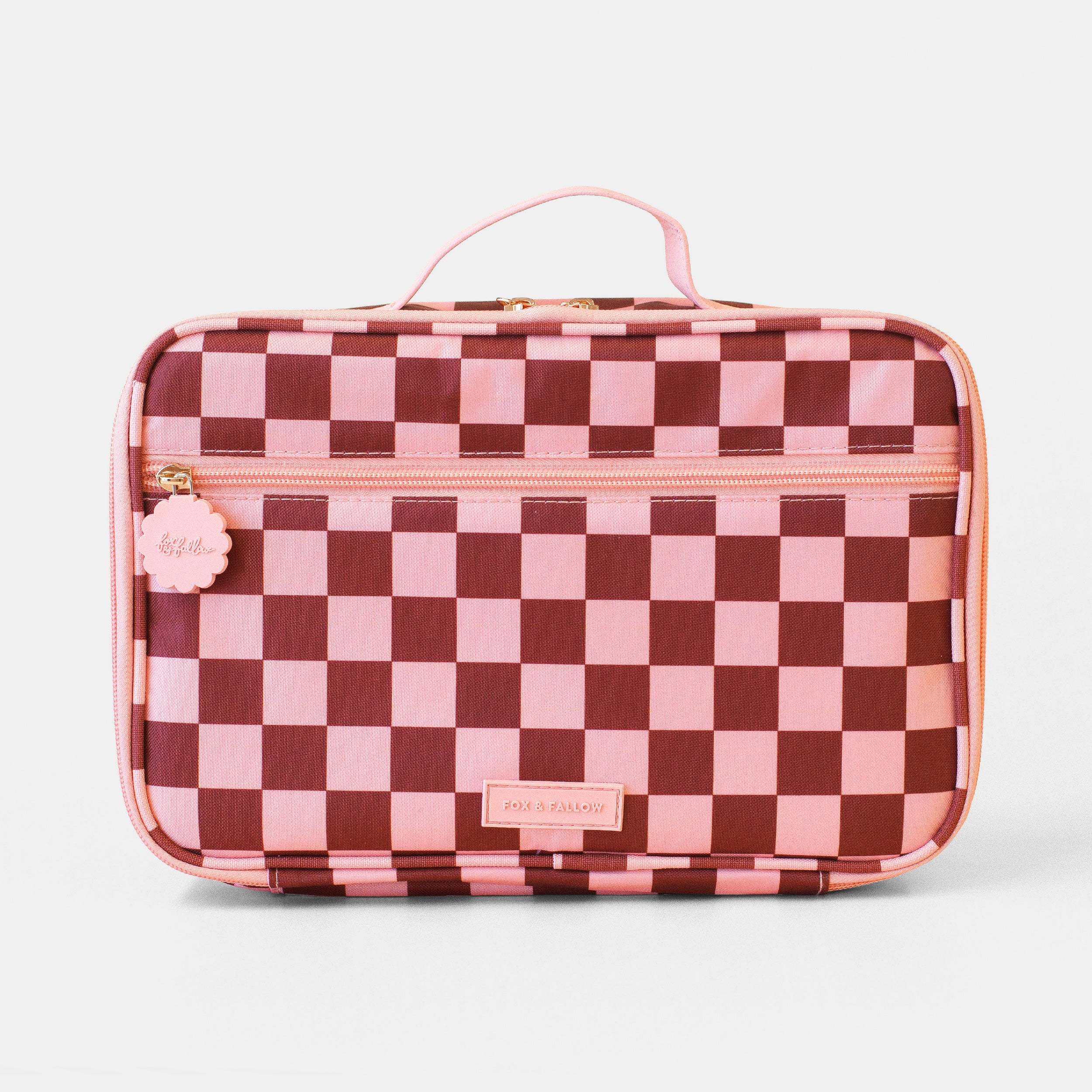Cherry Check Large Lunch Bag - PRE-ORDER (JUNE)