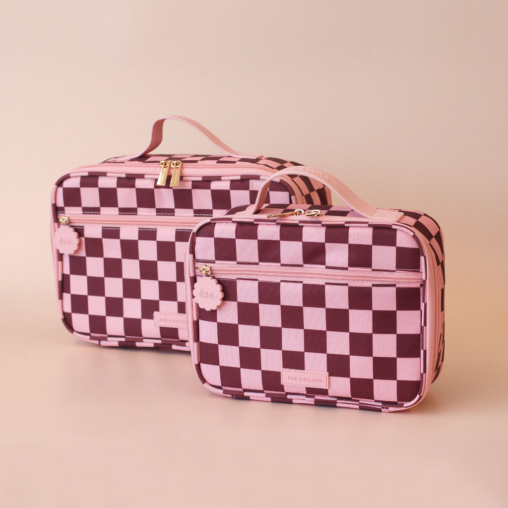 Cherry Check Mini Lunch Bag