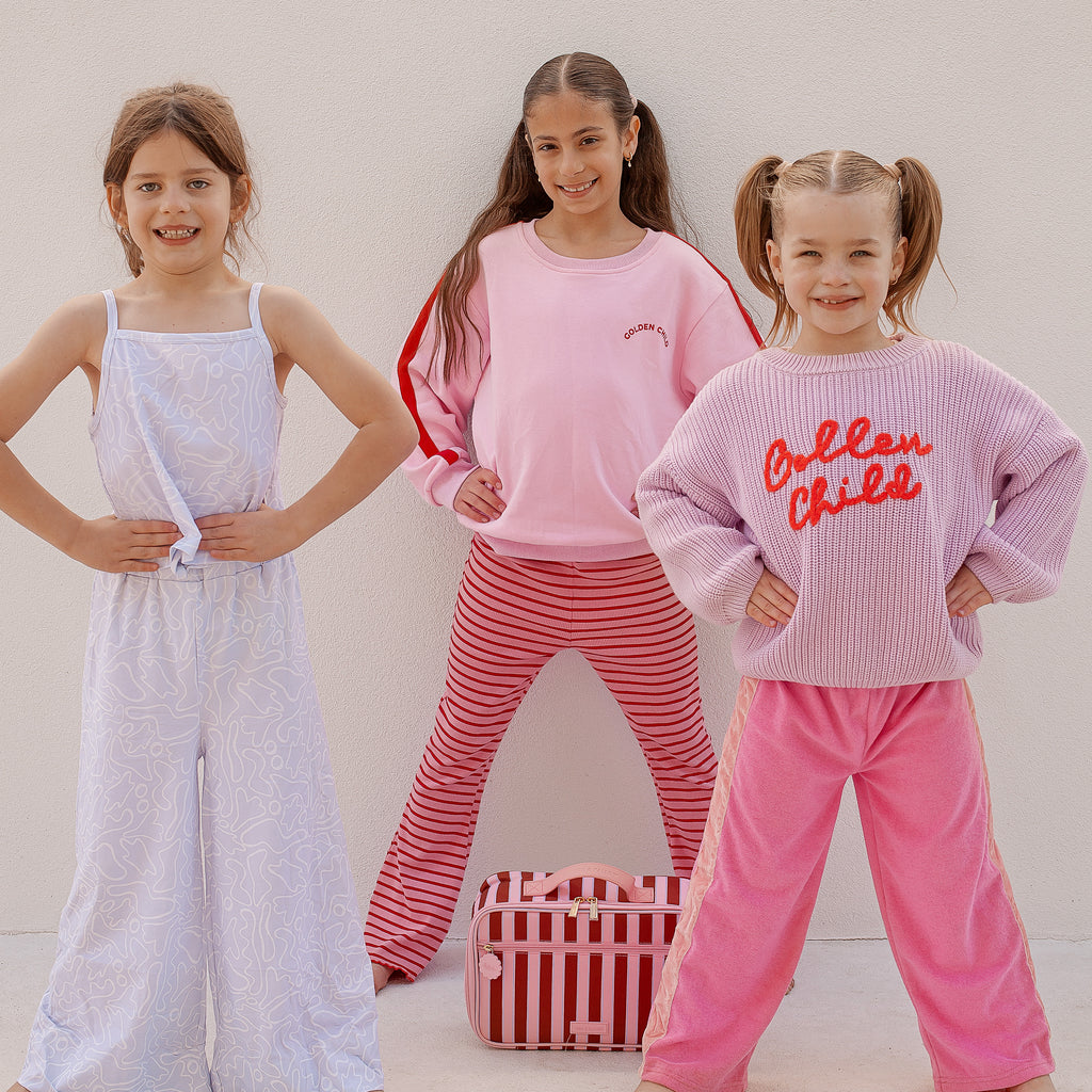 Burgundy Stripe Large Lunch Bag - PRE-ORDER (APRIL)