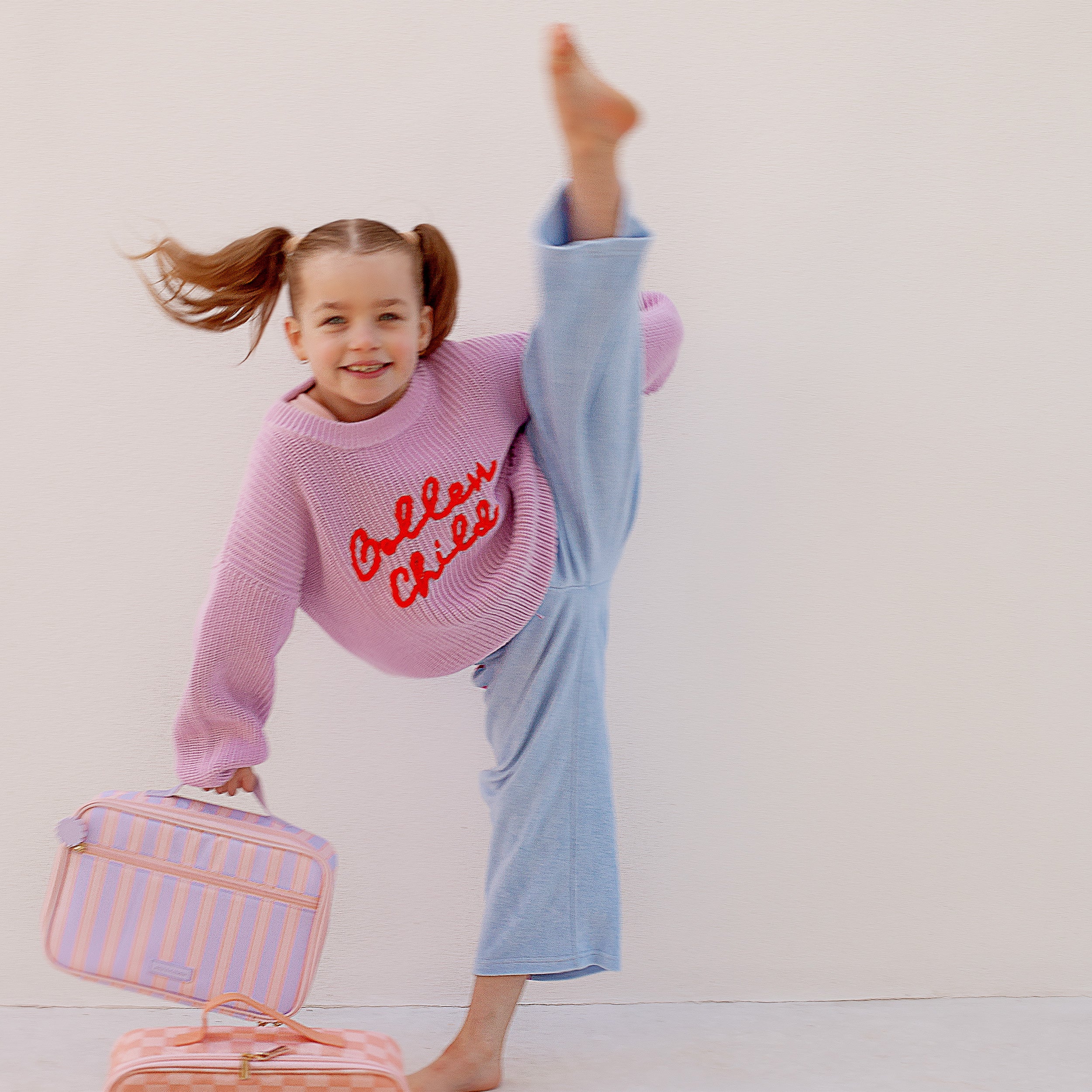 Powder Stripe Large Lunch Bag - PRE-ORDER (APRIL)