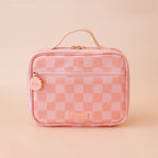 Peach Check Mini Lunch Bag